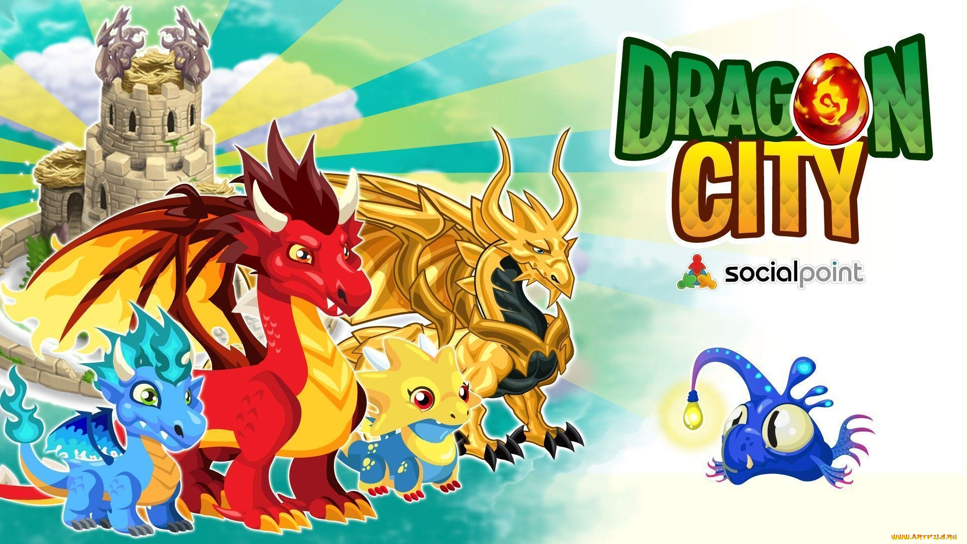 dragon, city, видео, игры, dragon, city