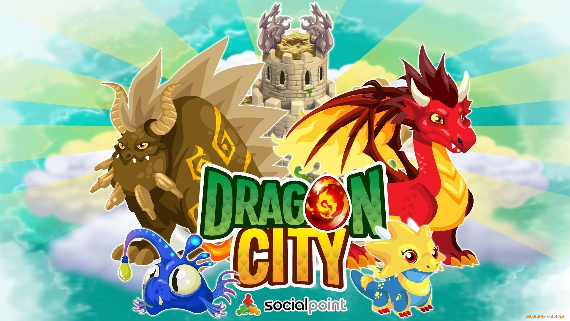 dragon, city, видео, игры, dragon, city