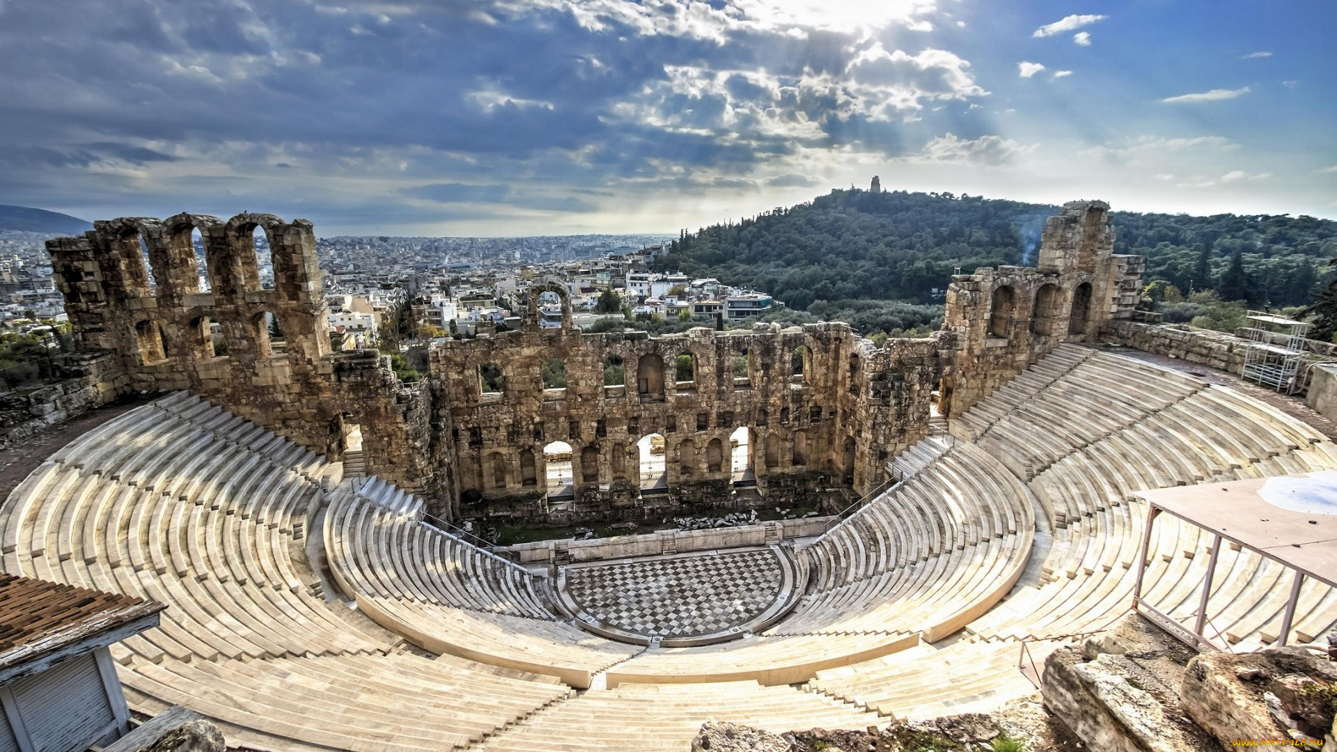 города, -, исторические, , архитектурные, памятники, греция, руины, древняя, архитектура, коринф, европа, история, амфитеатр