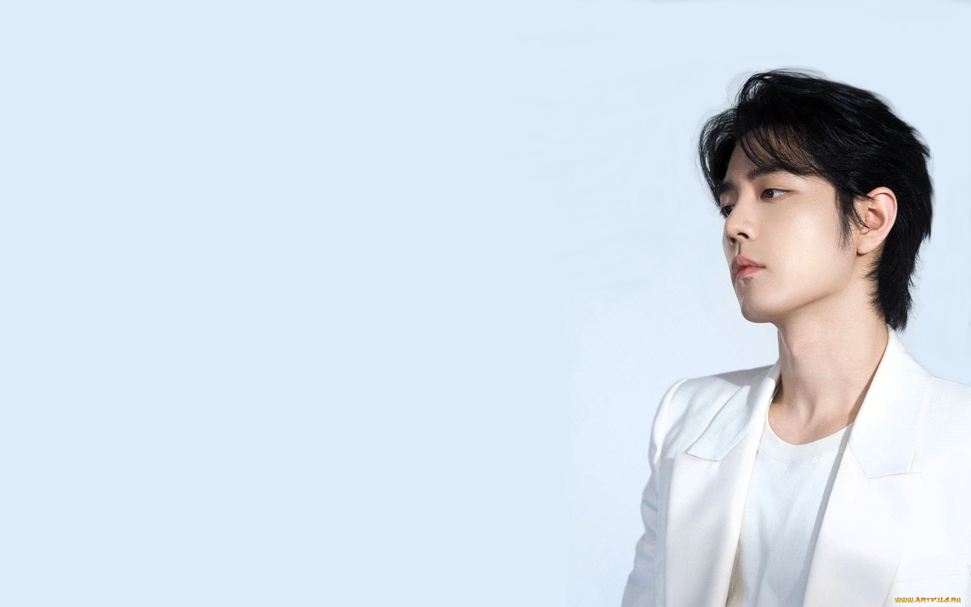 мужчины, xiao, zhan, актер, лицо, пиджак