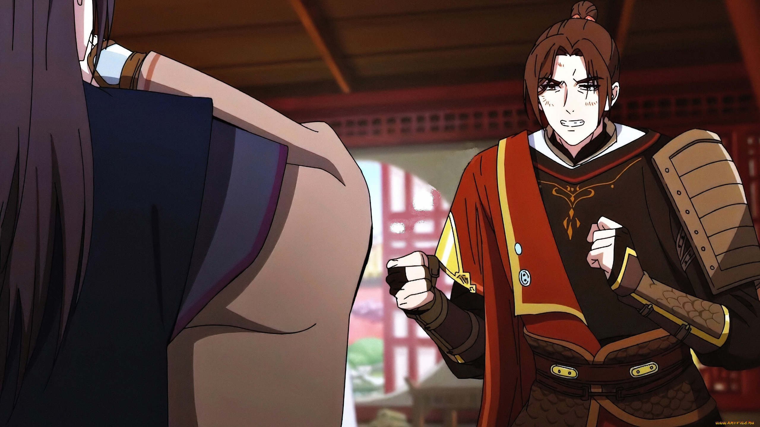 аниме, tian, guan, ci, fu, персонажи, драка