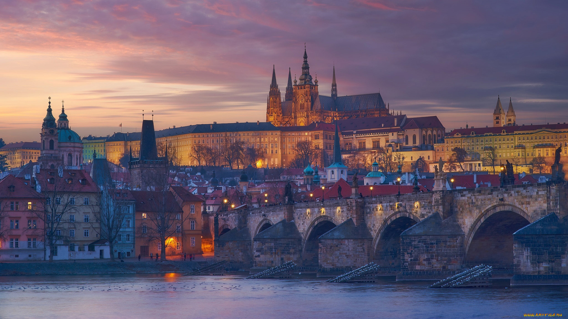 пражский, замок, города, прага, , чехия, пражский, замок