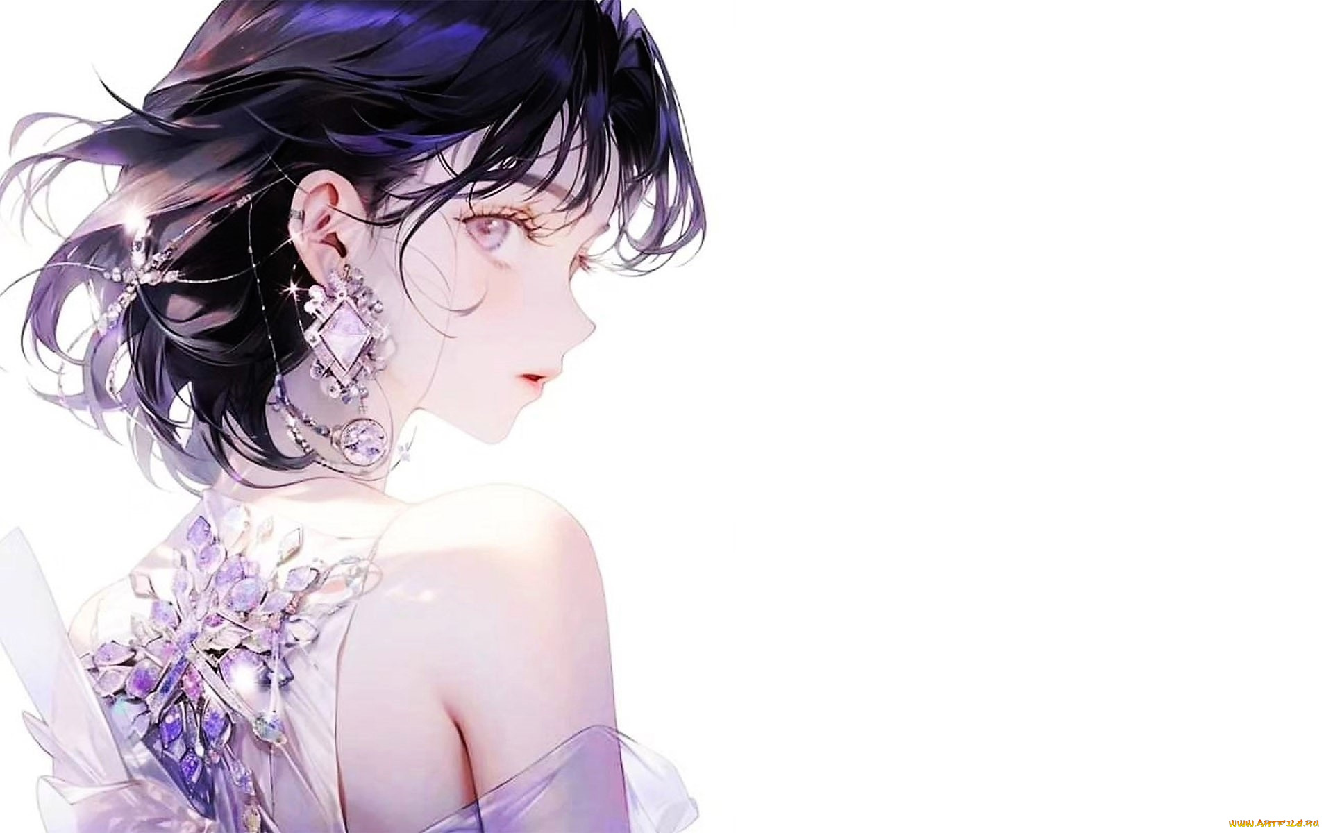 аниме, unknown, , другое, , девушка, драгоценности