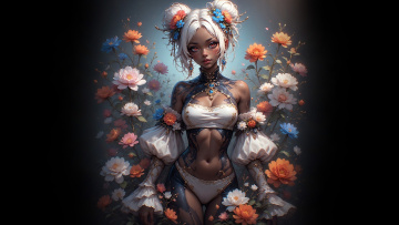 Картинка фэнтези девушки нейросети графика нейроарт ai art нейронные сети рисунки нейро искусство нейрографика graphics neuroart neural networks drawings neuro neurography