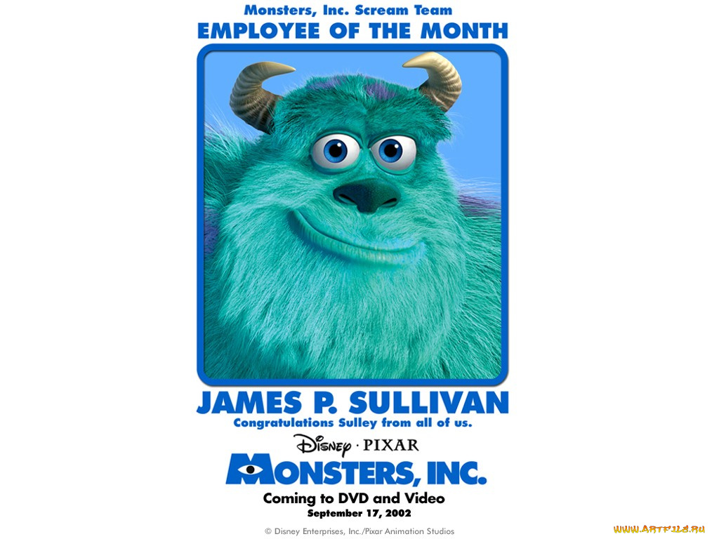 мультфильмы, monsters, inc