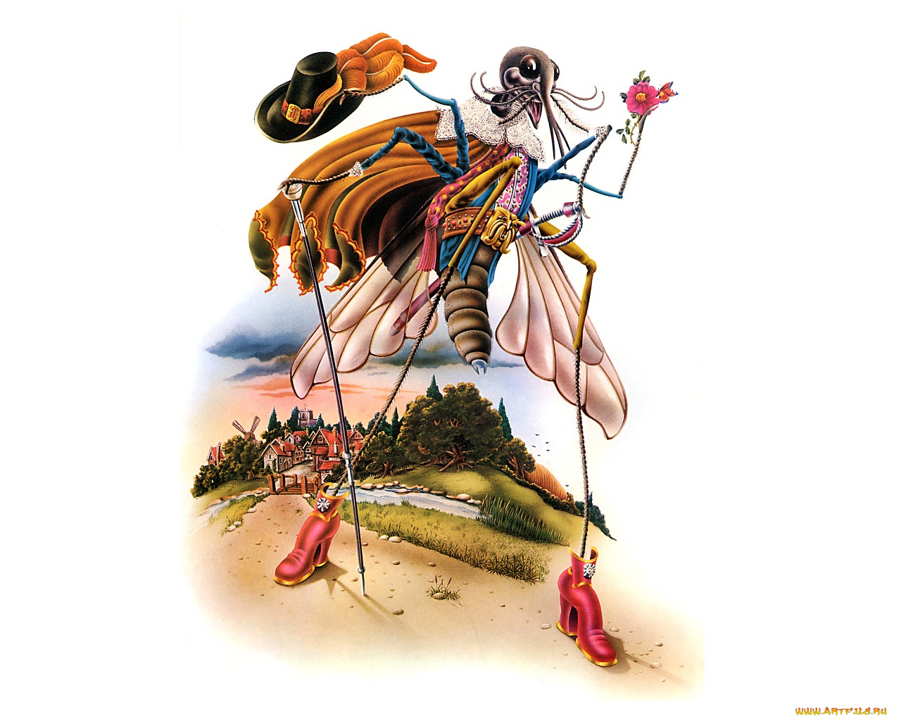 рисованные, животные, сказочные, мифические