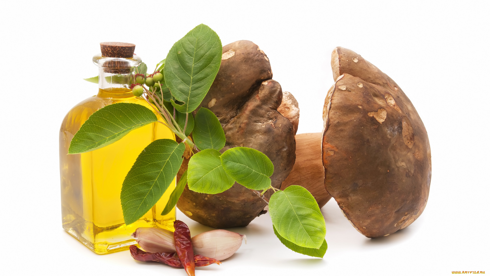 еда, грибы, грибные, блюда, перец, чеснок