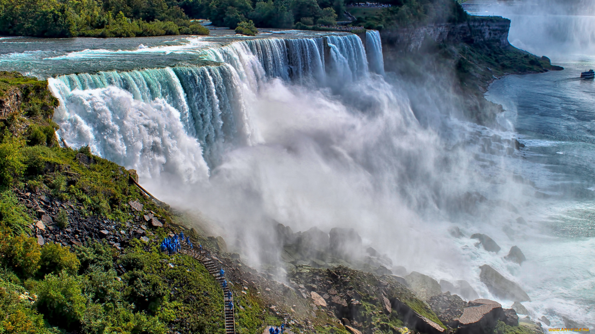 природа, водопады, ниагара