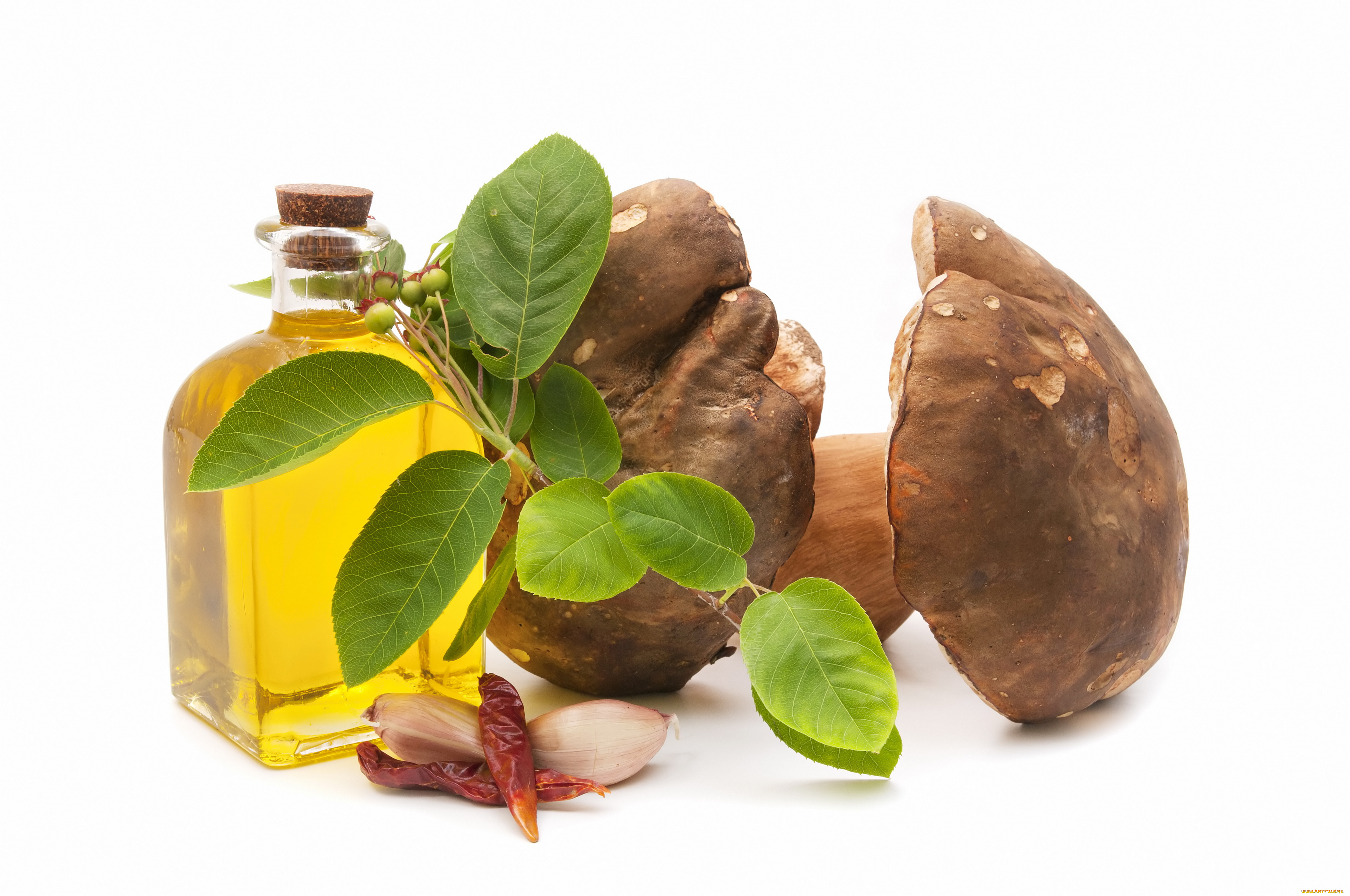 еда, грибы, грибные, блюда, перец, чеснок