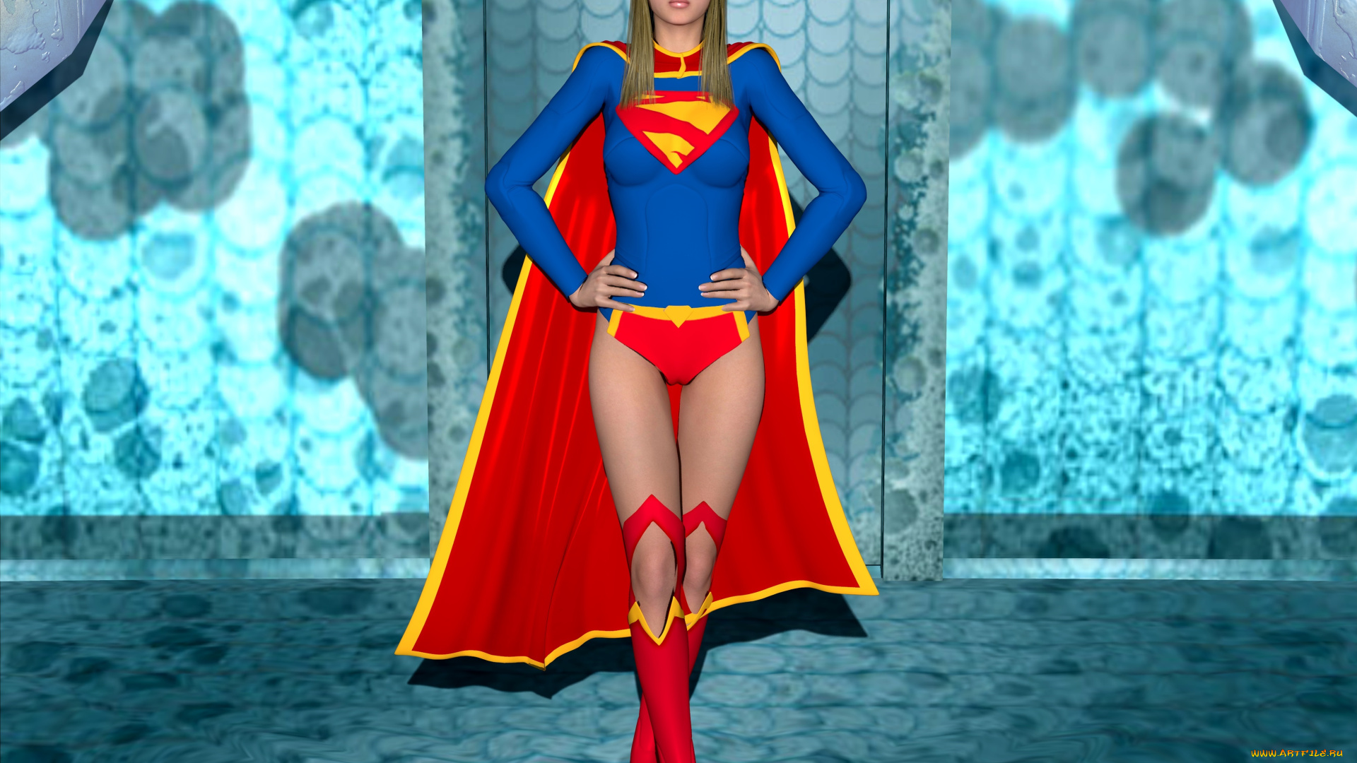 3д, графика, fantasy, , фантазия, супермен