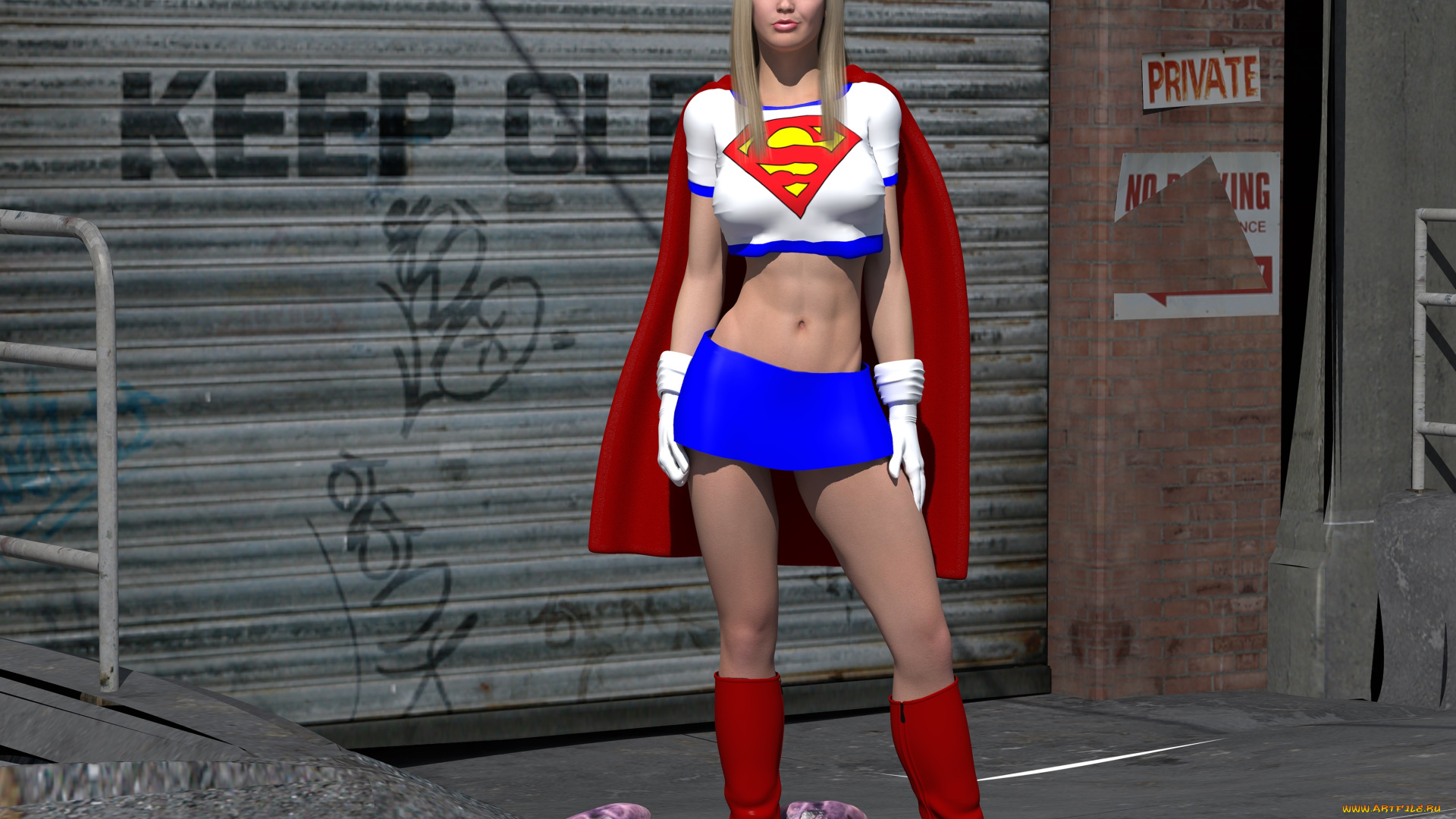 3д, графика, fantasy, , фантазия, супермен