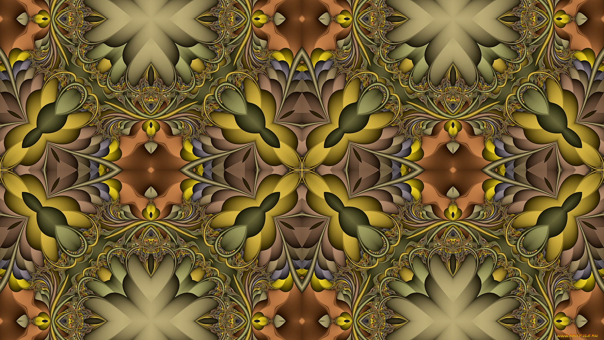 3д, графика, fractal, , фракталы, фон, цвета, узор