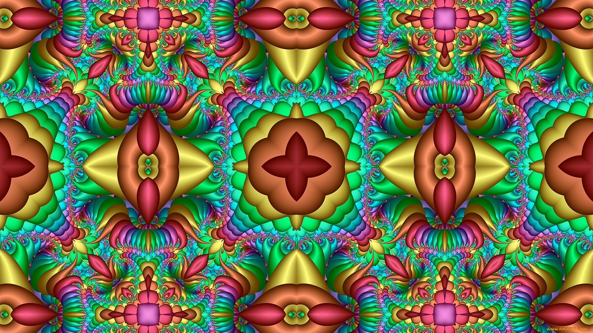 3д, графика, fractal, , фракталы, фон, цвета, узор