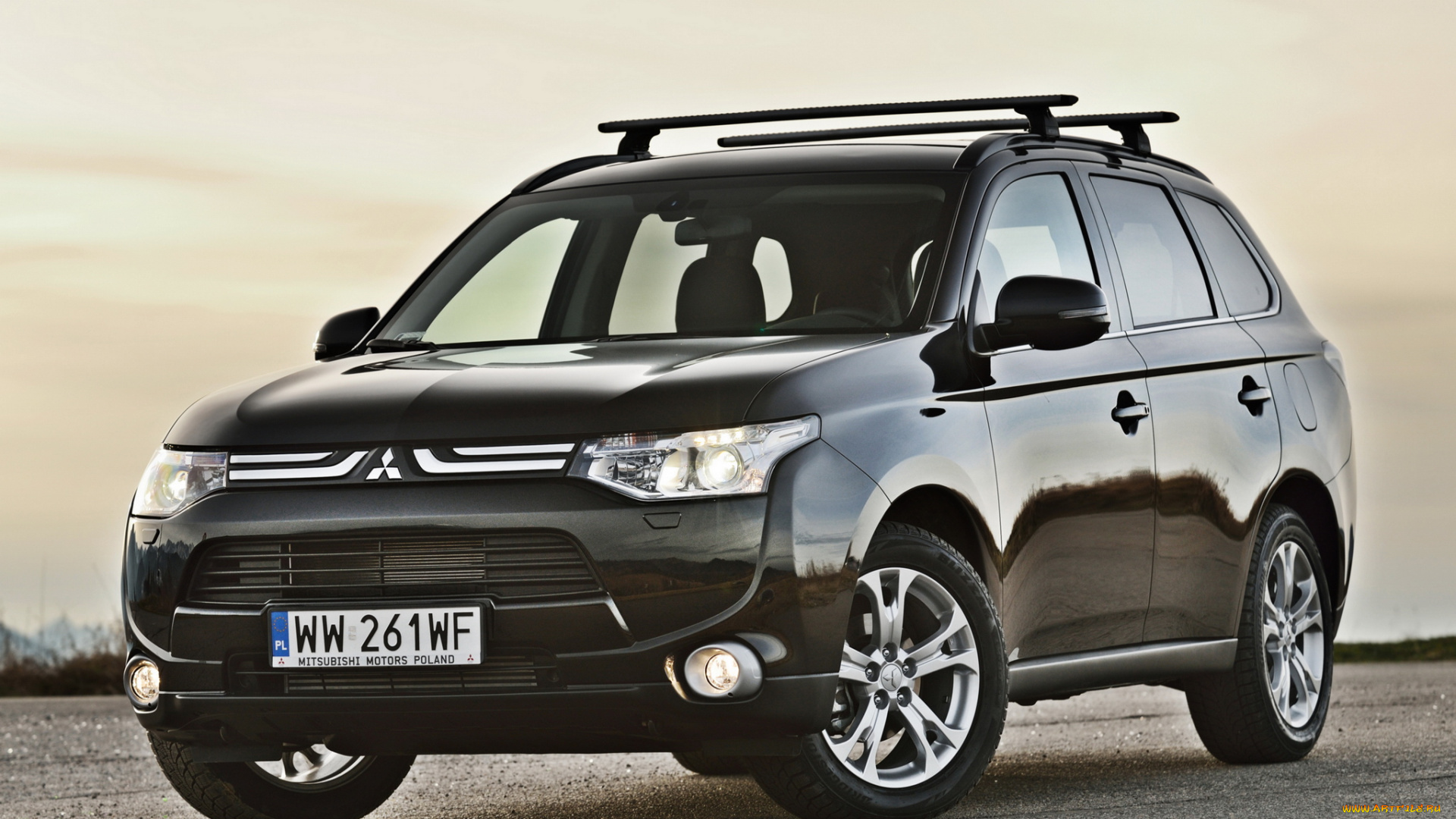 автомобили, mitsubishi, 2014г, темный, fisher, outlander
