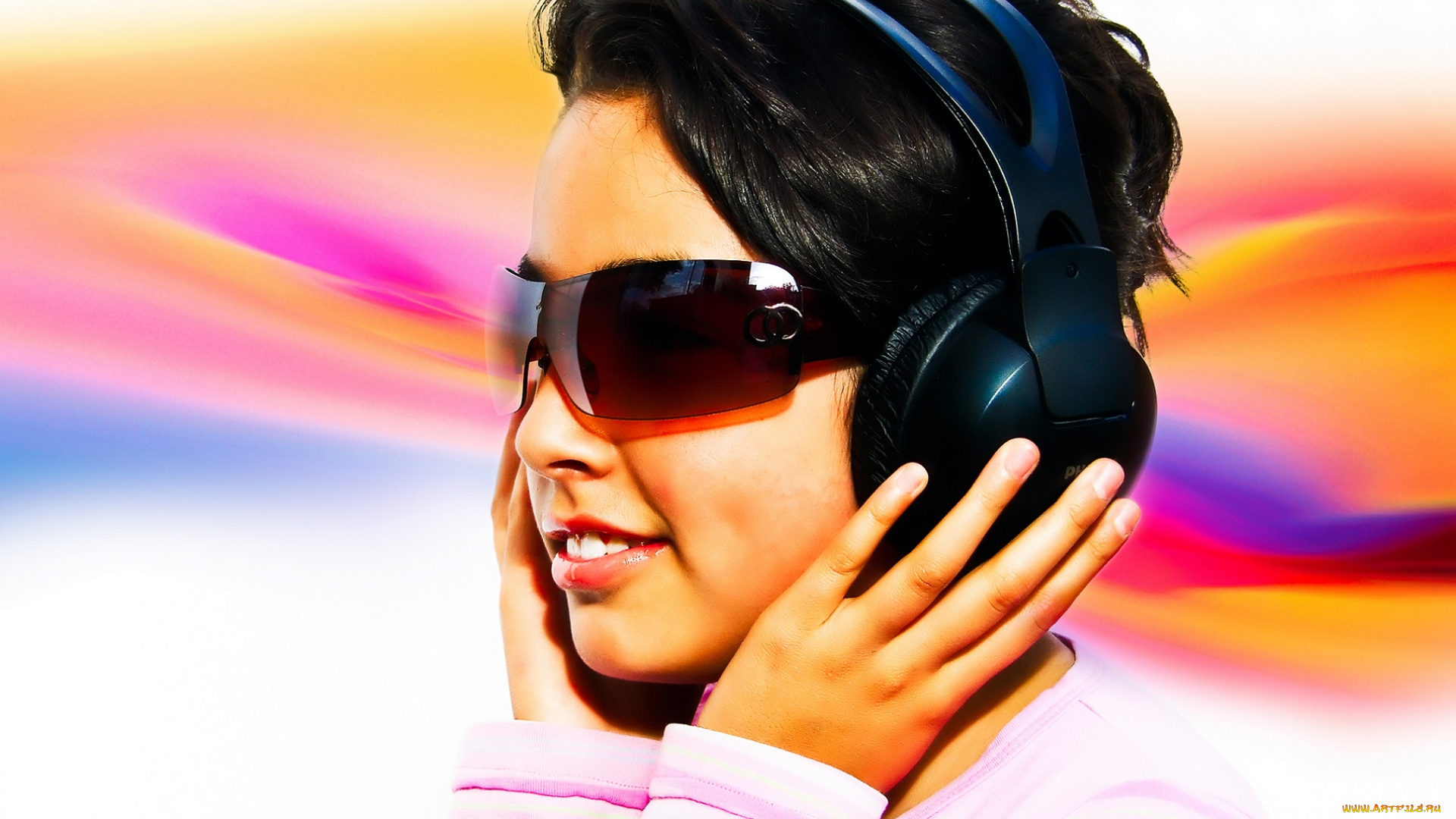 девушки, -unsort, , лица, , портреты, портрет, брюнетка, ярко, девушка, очки