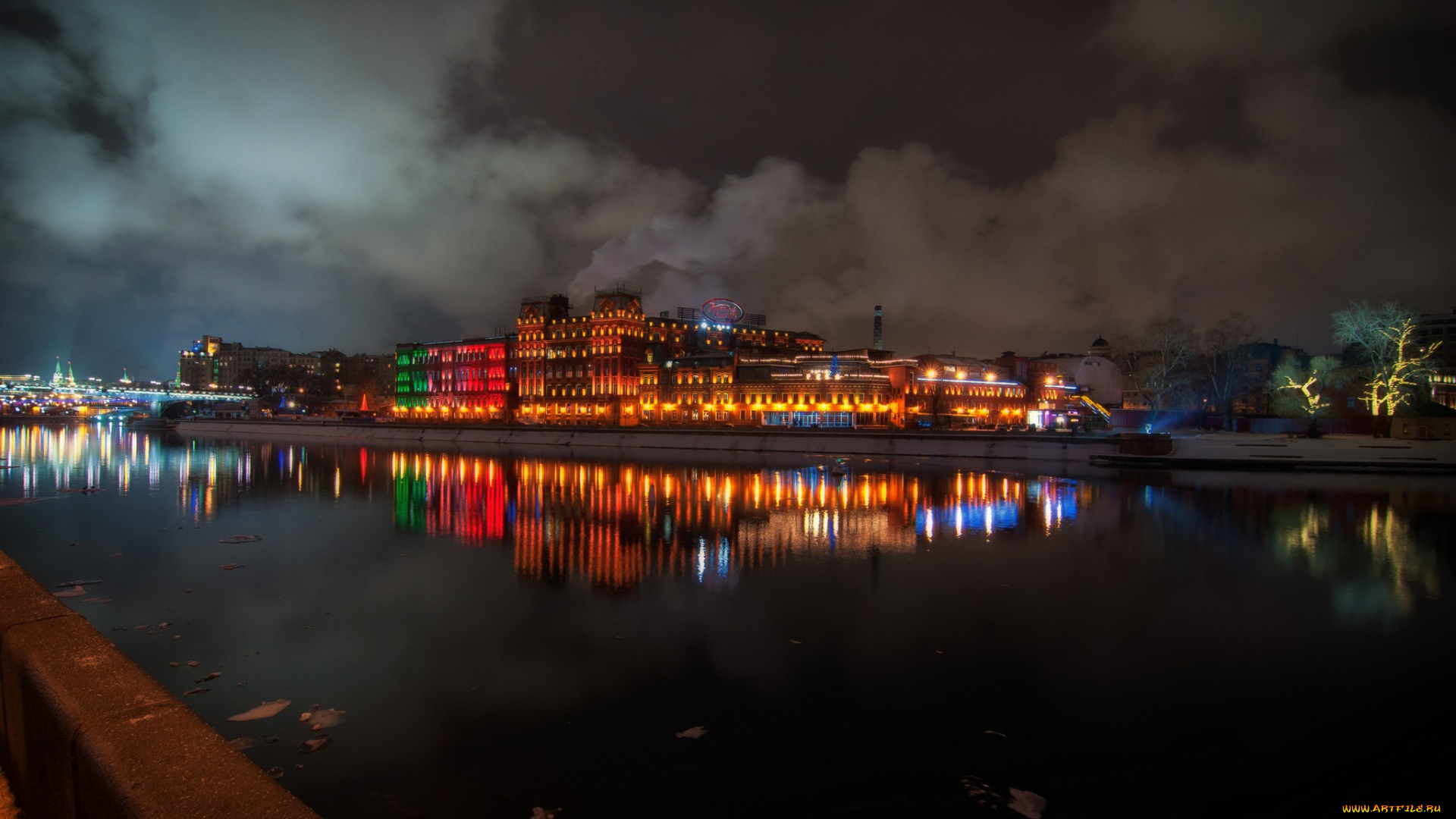 города, москва, , россия, красный, октябрь