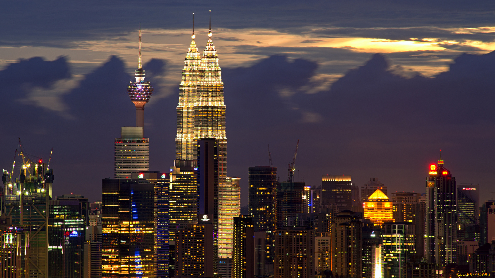 kuala, lumpur, , malaysia, города, куала-лумпур, , малайзия, kuala, lumpur, malaysia, куала-лумпур, ночной, город, здания, небоскрёбы