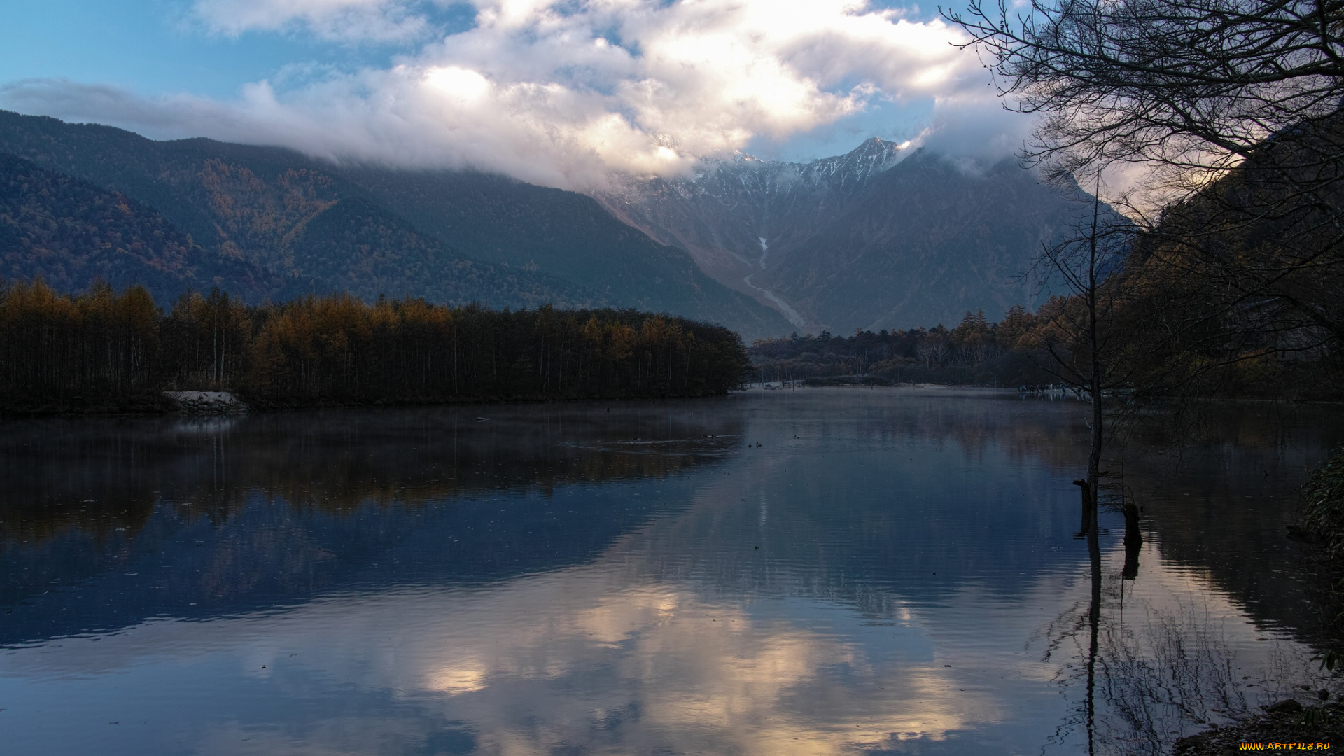 природа, реки, озера, горы, деревья, река