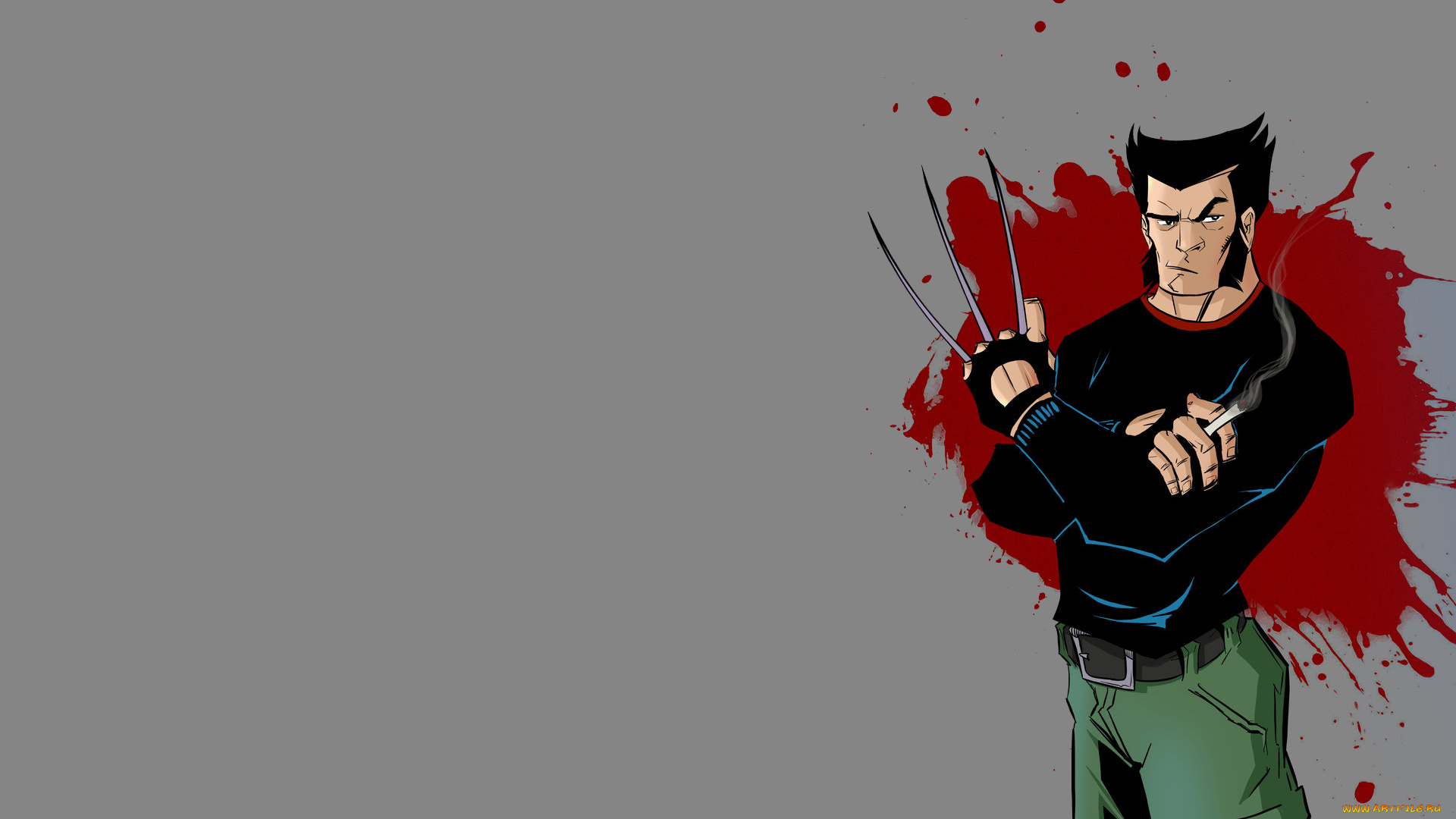 росомаха, рисованные, комиксы, wolverine