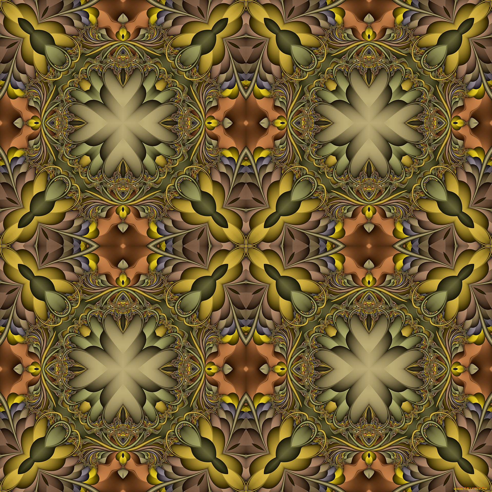 3д, графика, fractal, , фракталы, фон, цвета, узор