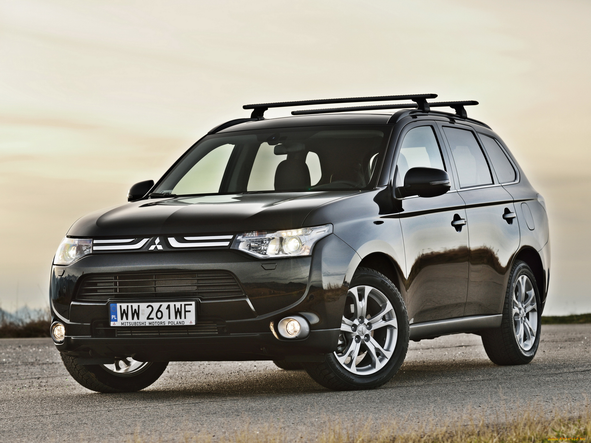 автомобили, mitsubishi, 2014г, темный, fisher, outlander
