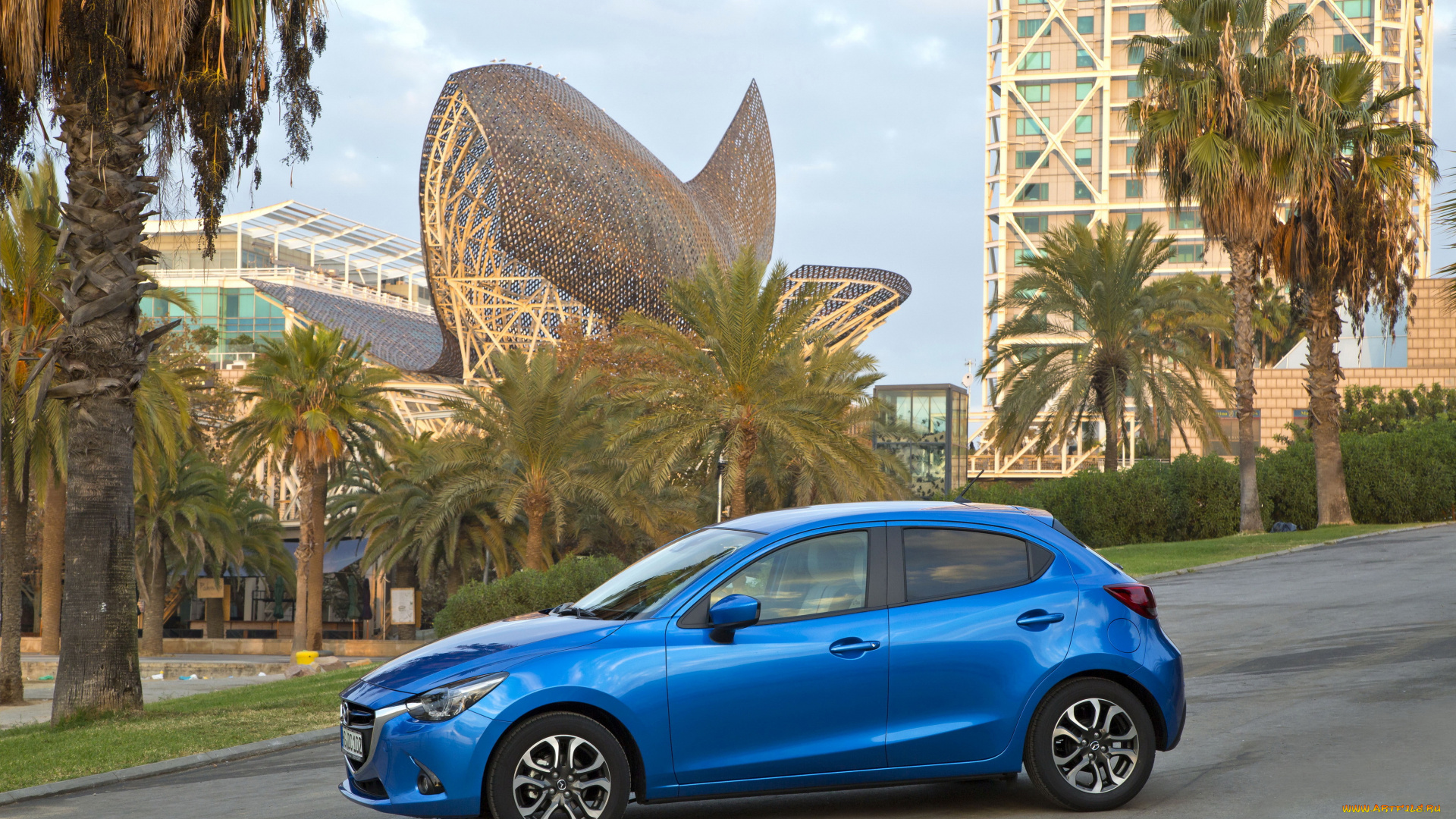 2014, mazda, 2, автомобили, mazda, металлик, улица, голубой