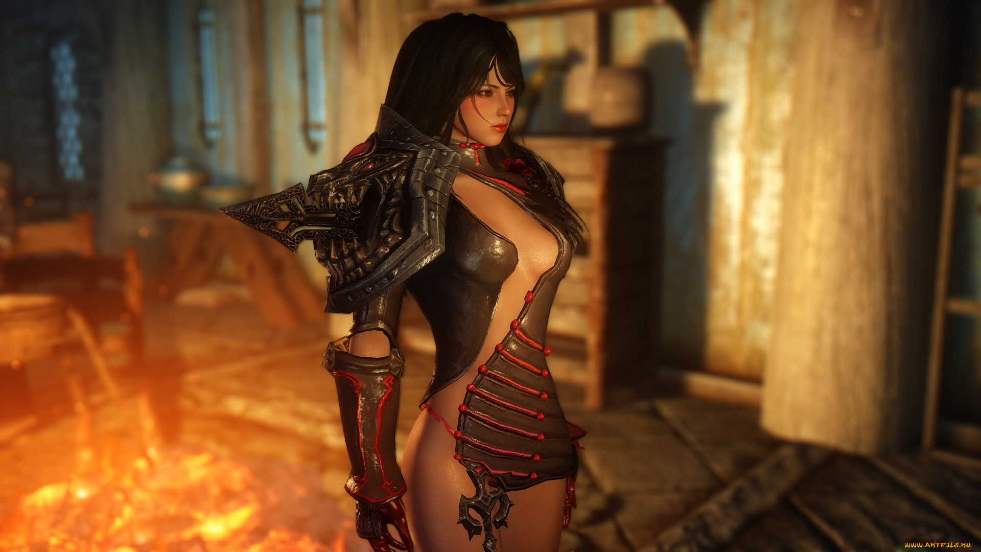 3д, графика, фантазия, , fantasy, девушка, взгляд, фон