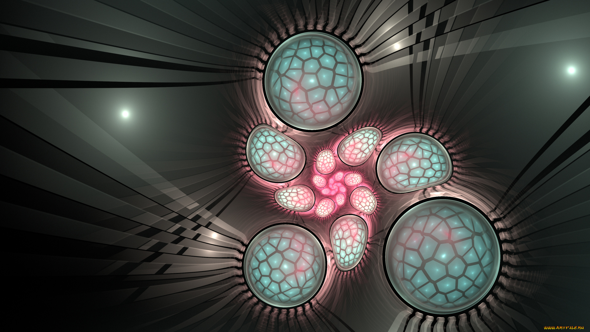 3д, графика, фракталы, , fractal, узор, фон, цвета