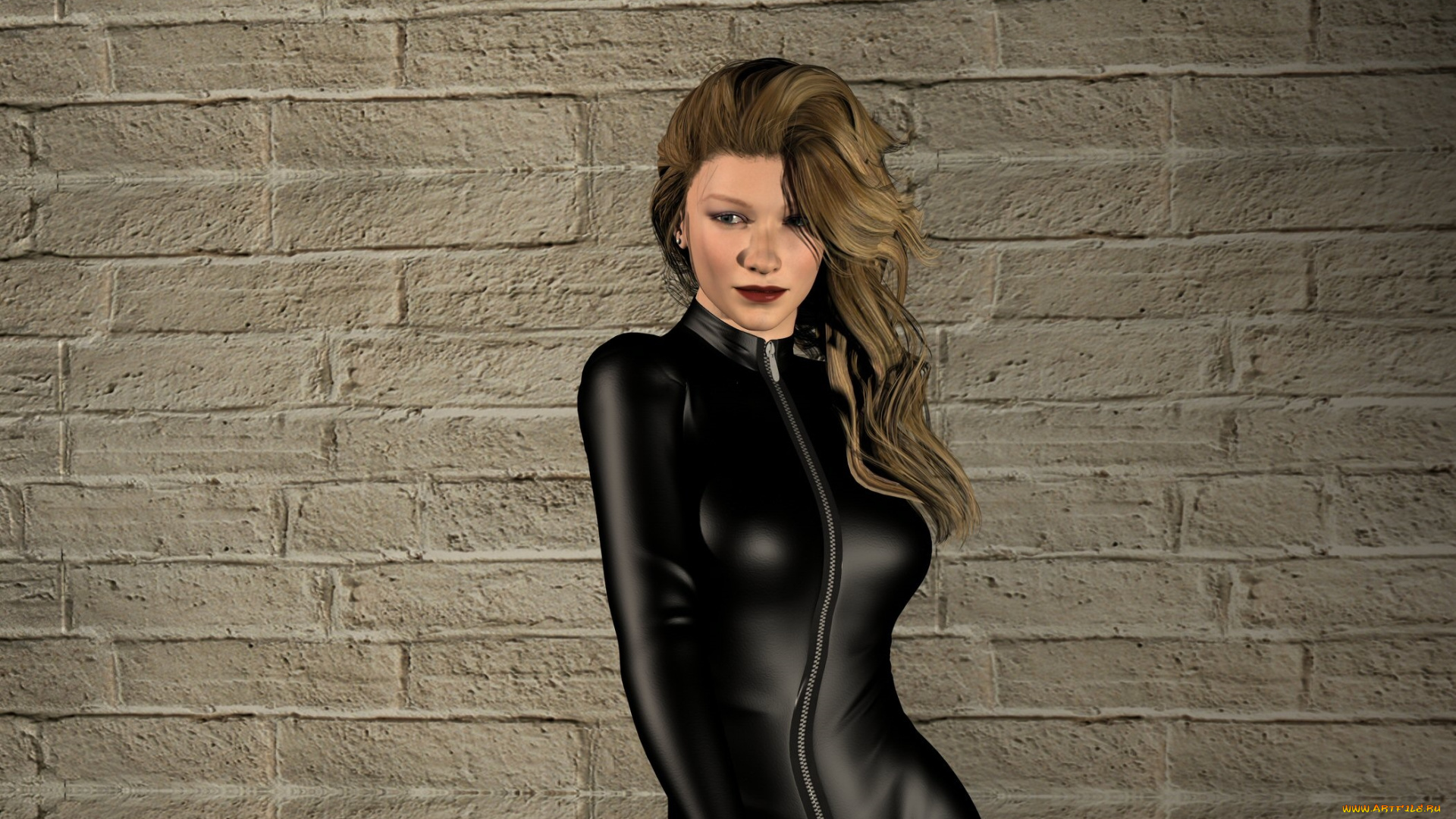 3д, графика, люди, , people, девушка, взгляд, фон, латекс