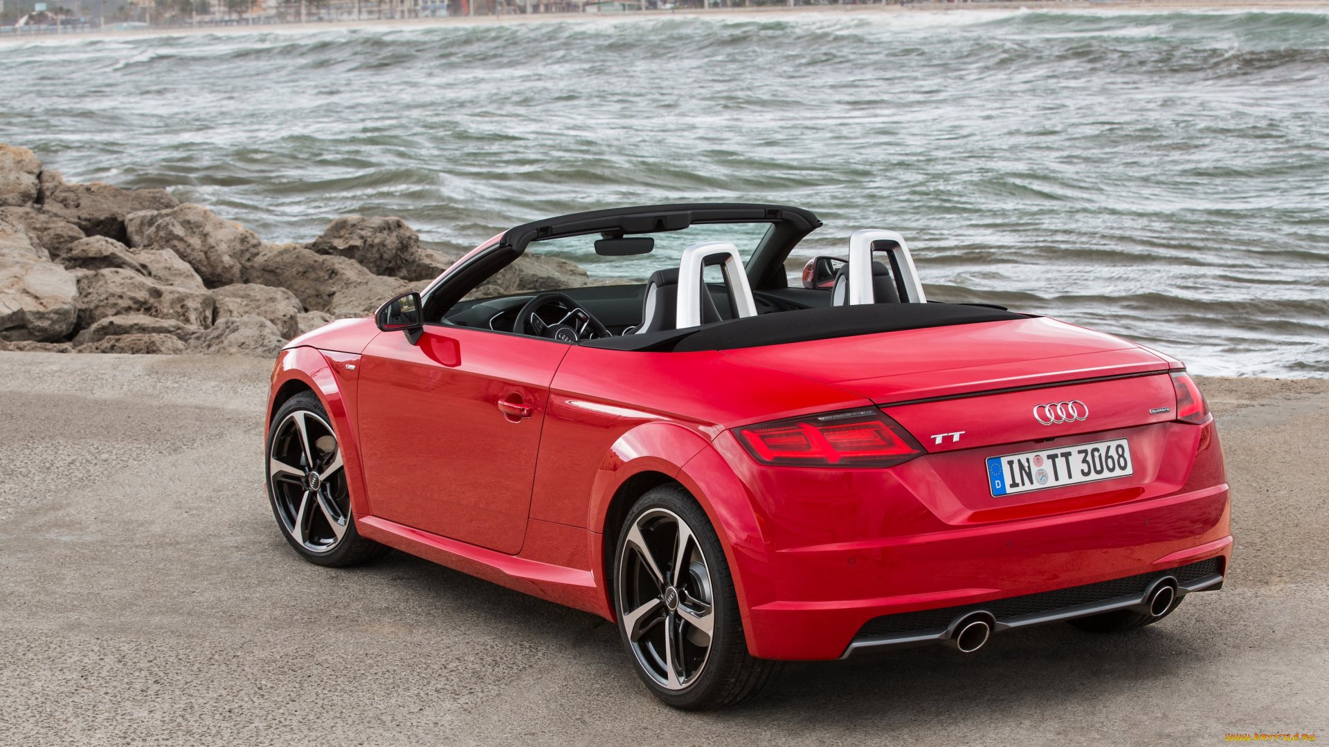 автомобили, audi, красный, 8s, 2014г, line, quattro, s, tt, roadster, 2-0, tfsi