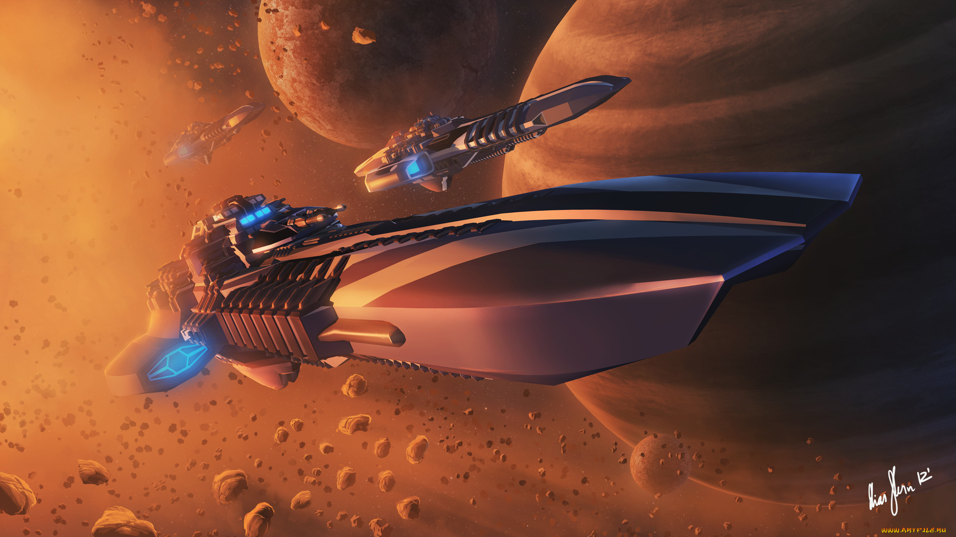 фэнтези, космические, корабли, , звездолеты, , станции, планета, флот, корабли, космос, иной, мир