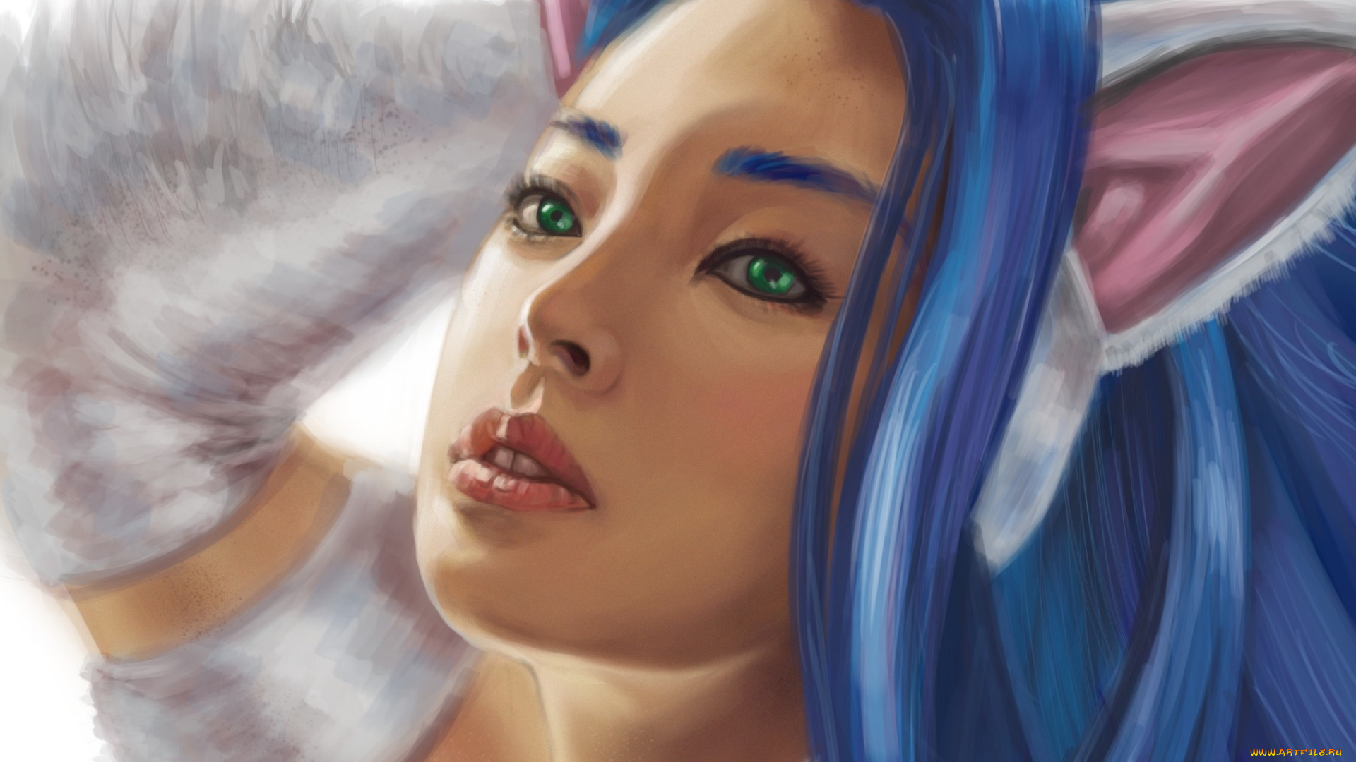 фэнтези, существа, лицо, мех, ушки, девушка, darkstalker, felicia, арт