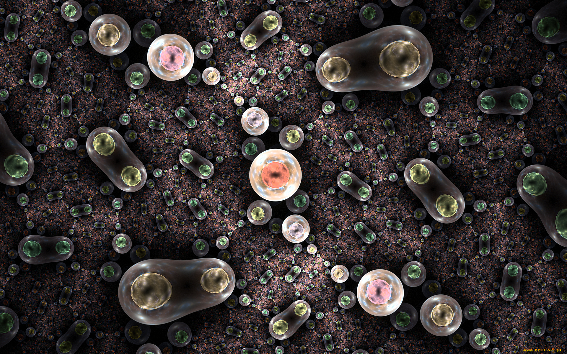 3д, графика, фракталы, , fractal, узор, фон, цвета