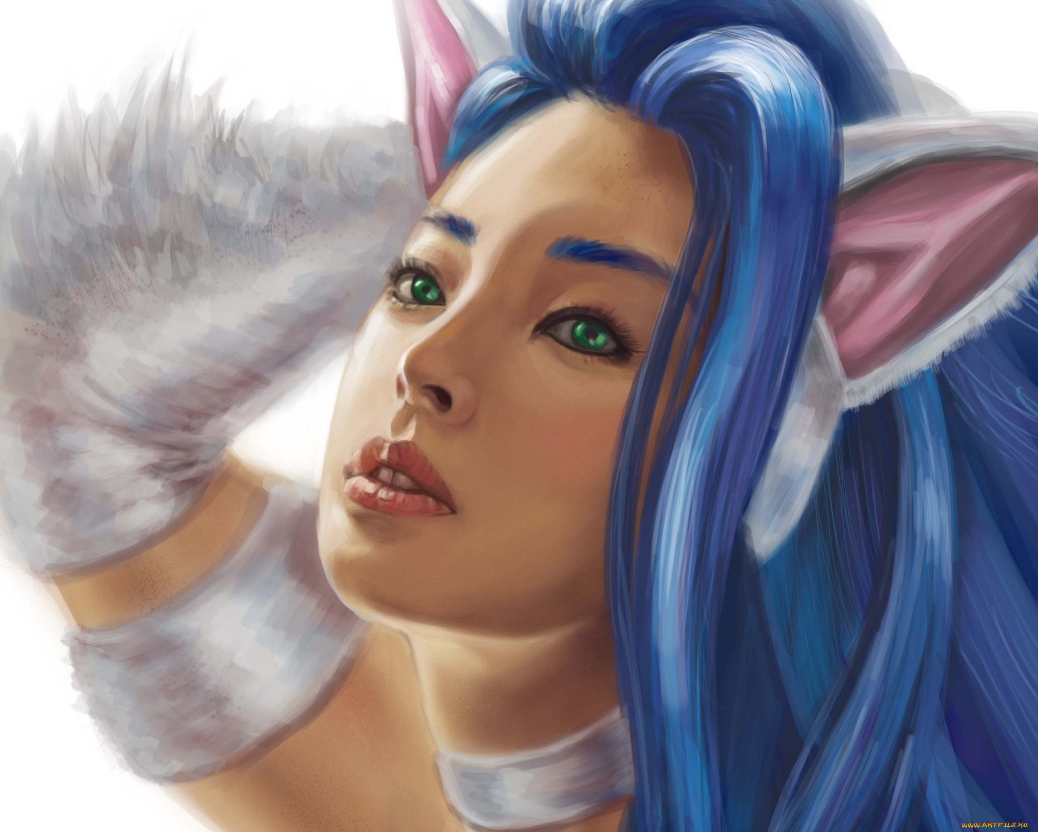 фэнтези, существа, лицо, мех, ушки, девушка, darkstalker, felicia, арт