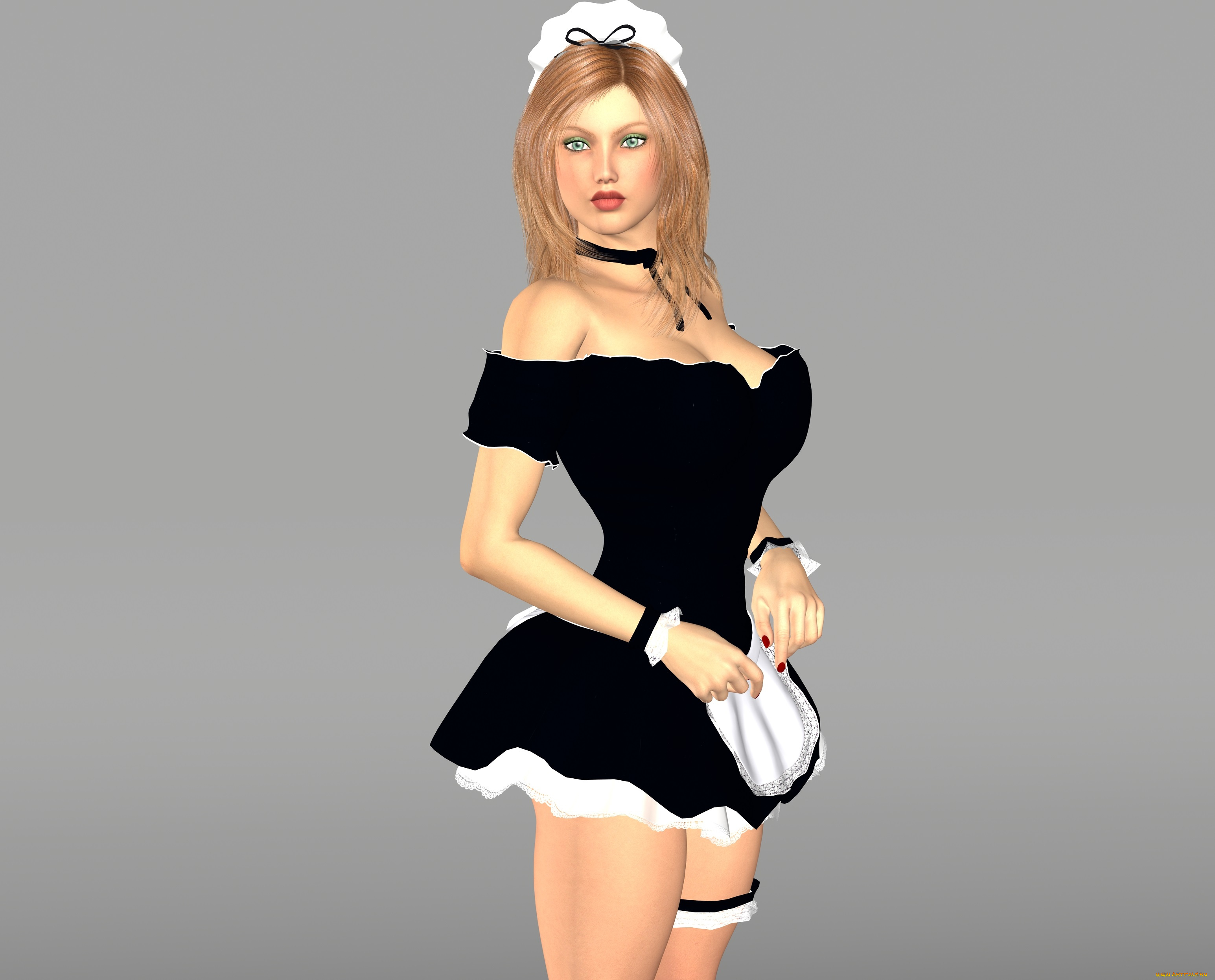 3д, графика, люди, , people, девушка, взгляд, фон, гувернантка