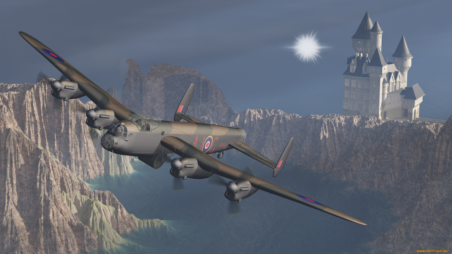 3д, графика, армия, , military, самолет, полет