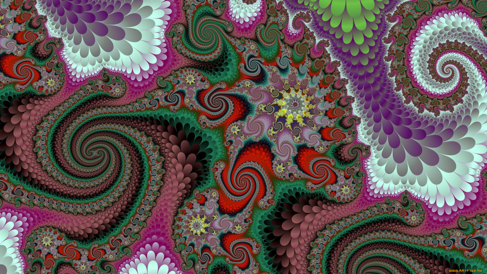 3д, графика, фракталы, , fractal, цвета, фон, узор