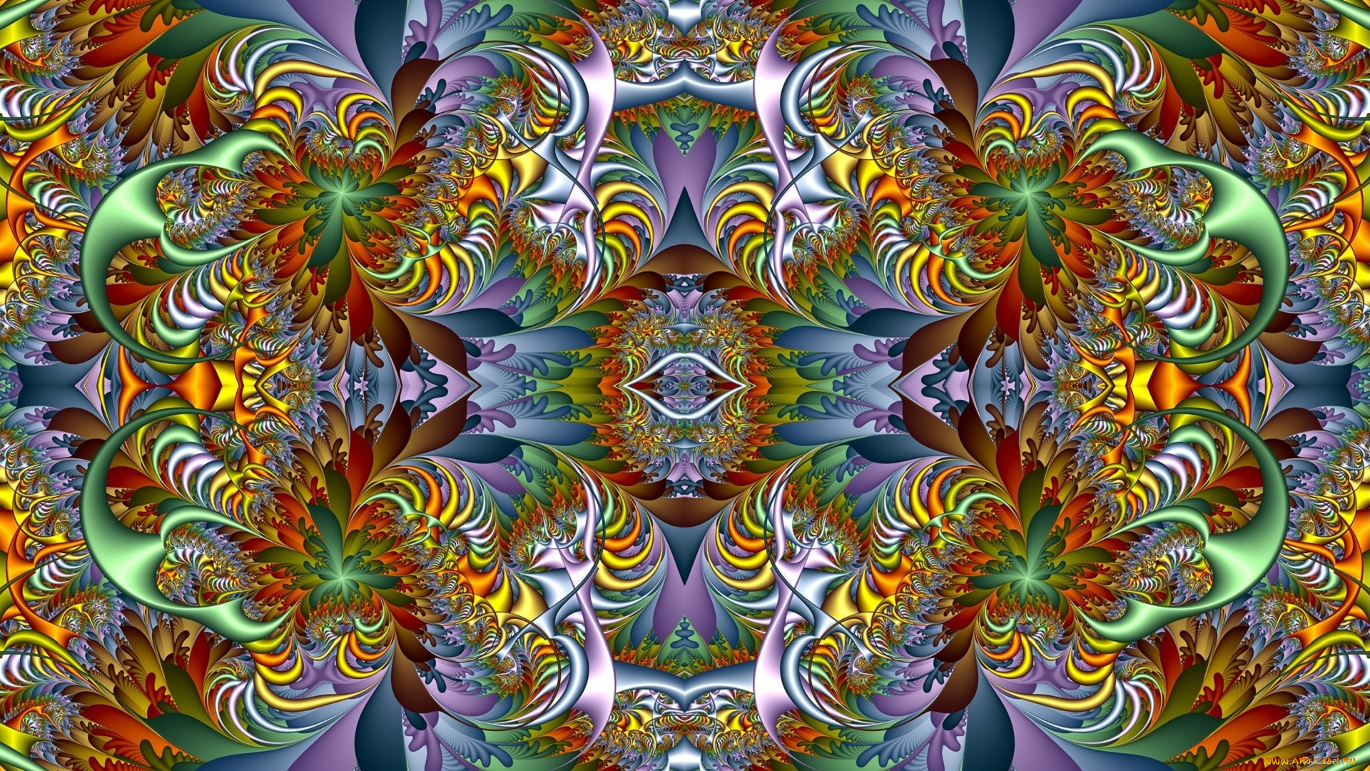 3д, графика, фракталы, , fractal, цвета, фон, узор