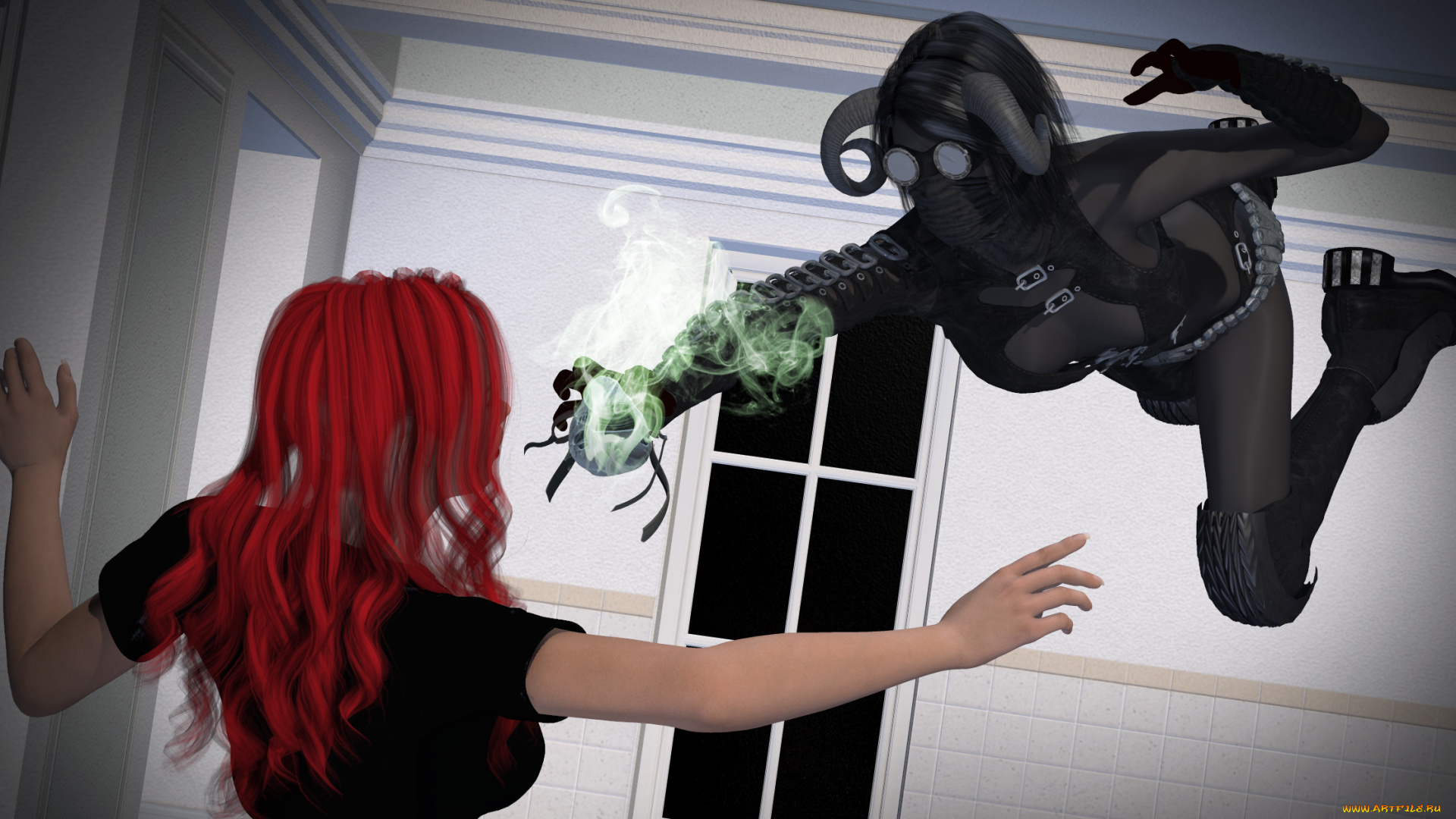 amazon, arrow, 3д, графика, фантазия, , fantasy, существо, взгляд, девушка, фон