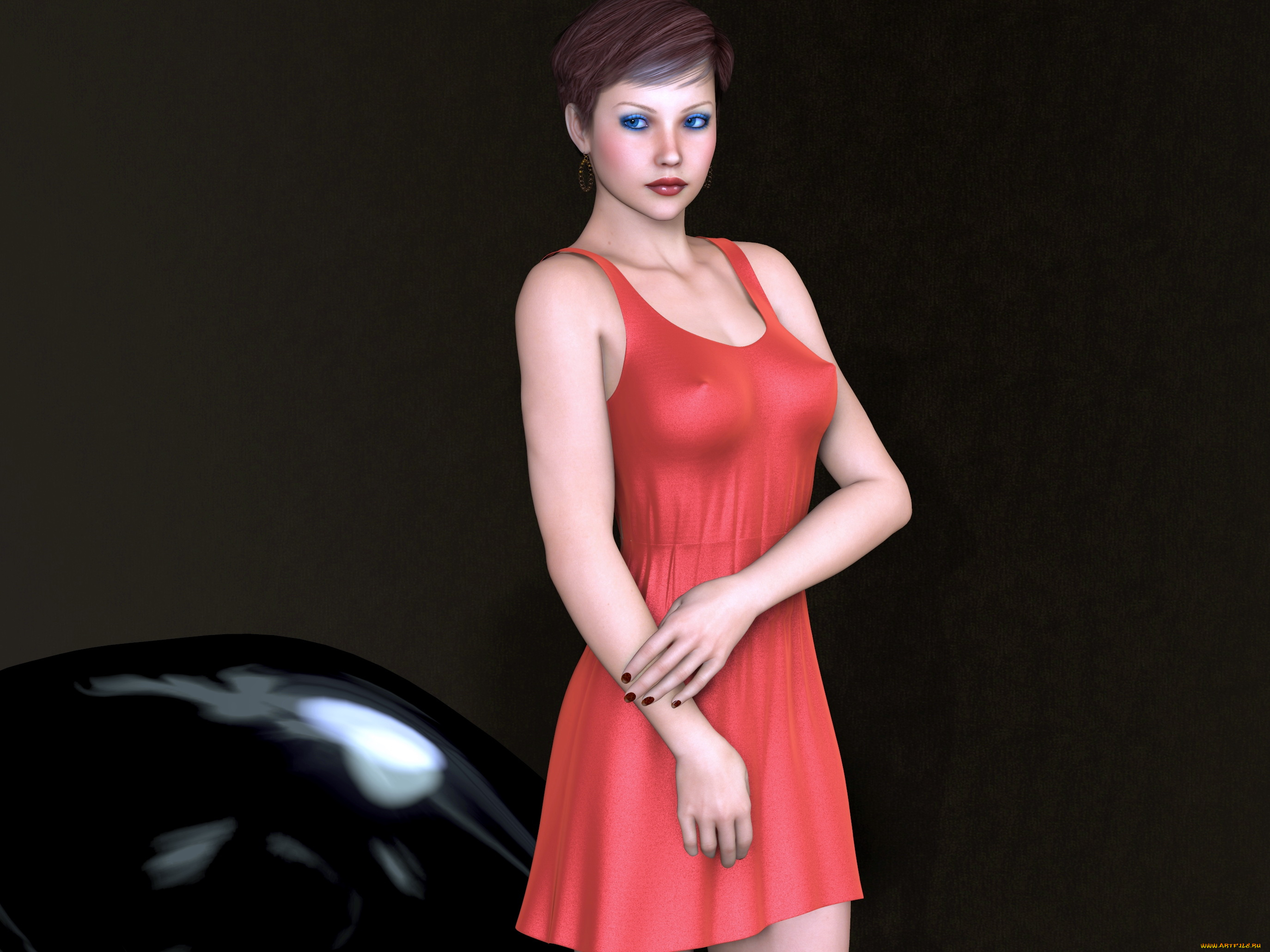 3д, графика, люди, , people, фон, взгляд, девушка