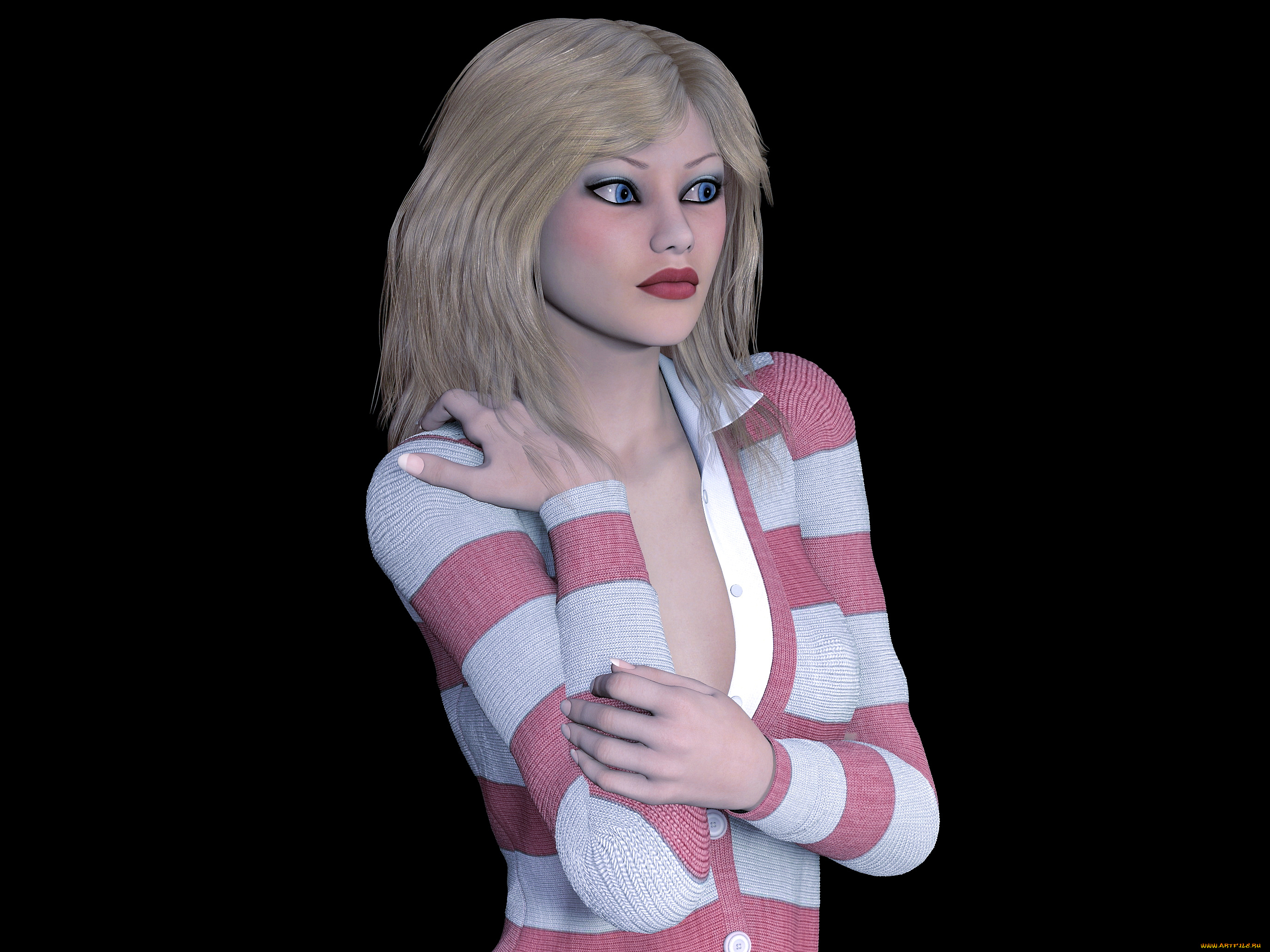 3д, графика, люди, , people, фон, взгляд, девушка