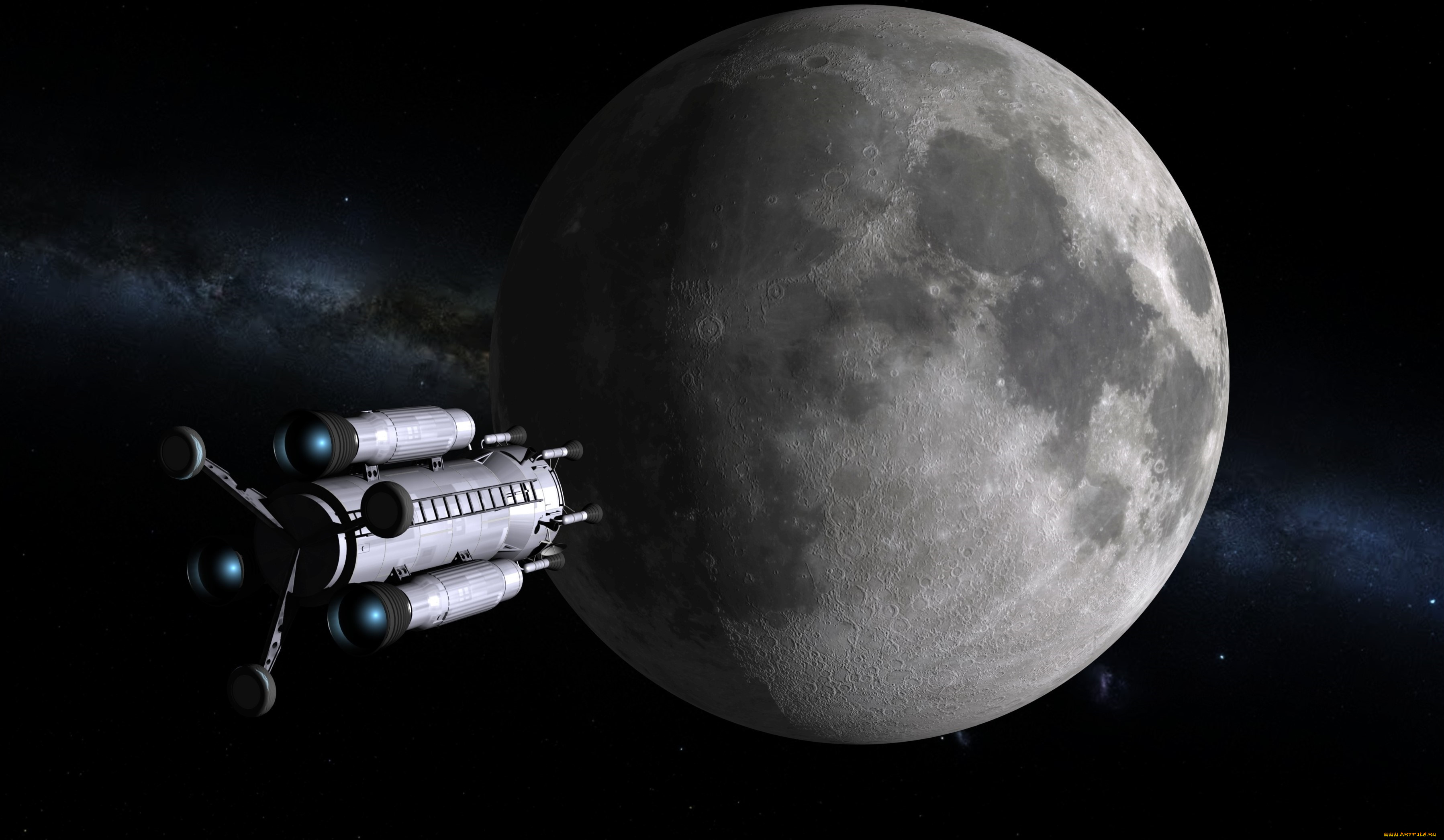 космос, арт, вселенная, полет, планета, космический, корабль