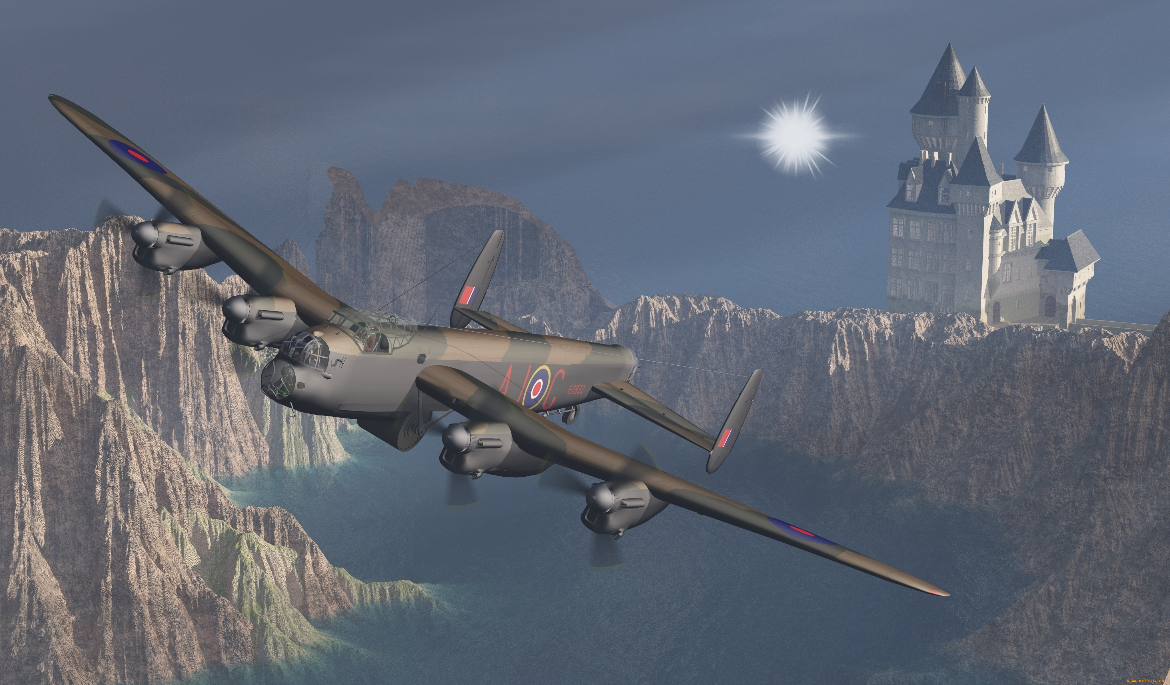 3д, графика, армия, , military, самолет, полет