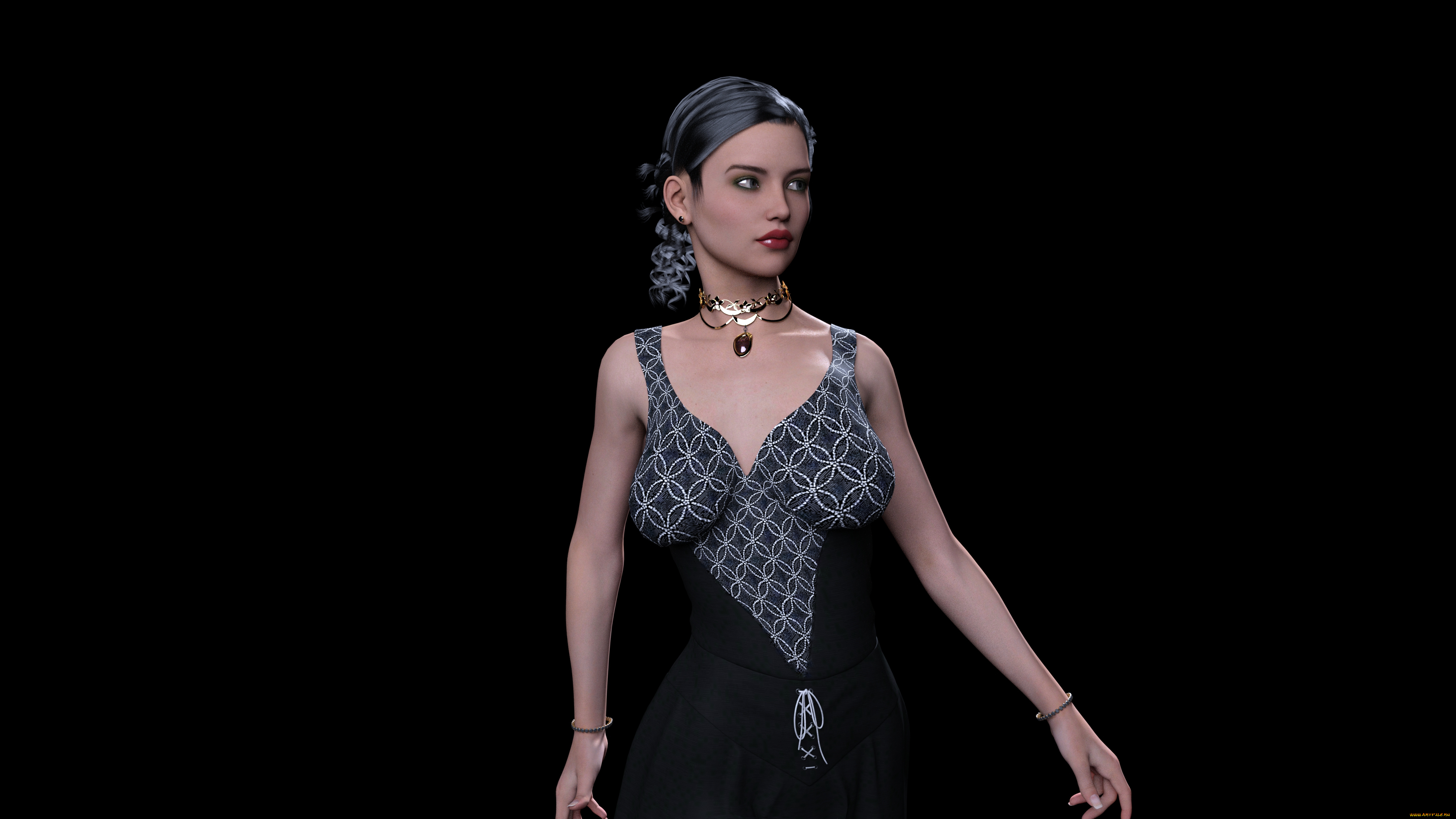 3д, графика, люди, , people, фон, взгляд, девушка