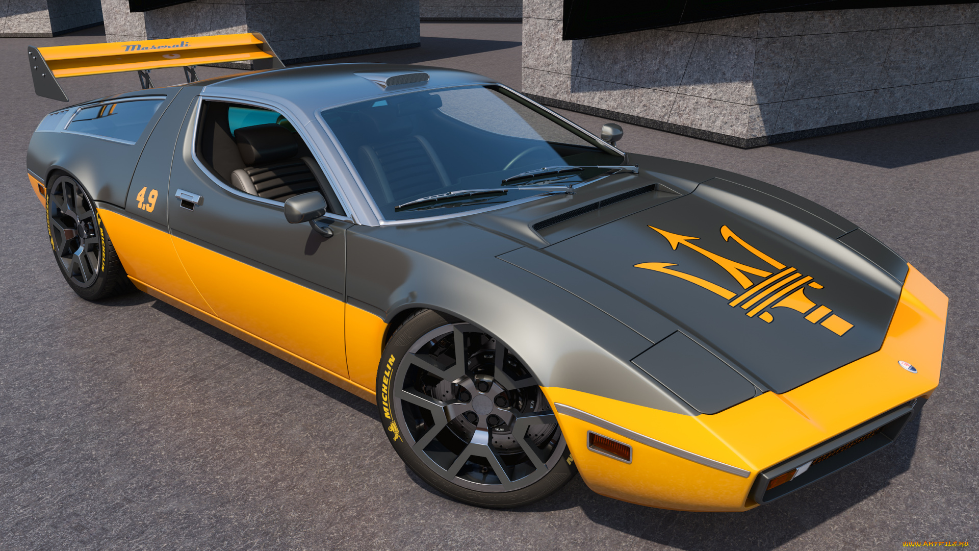 автомобили, 3д, автомобиль, фон