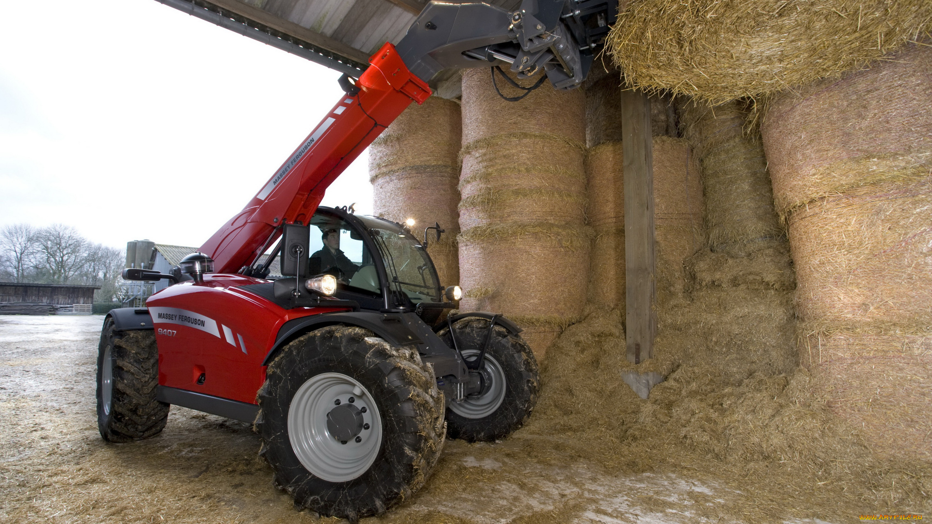 техника, фронтальные, погрузчики, massey