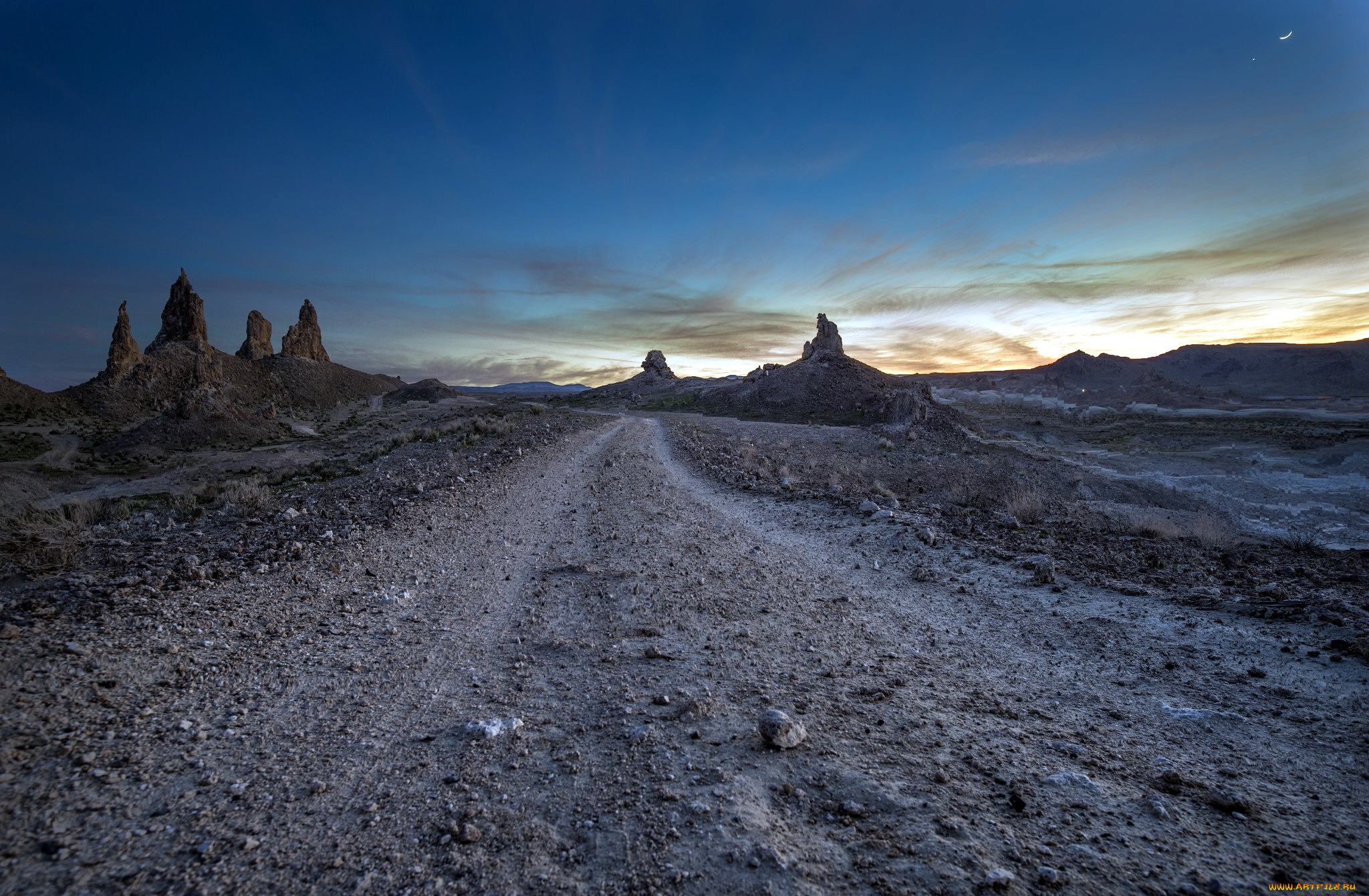 природа, дороги, mojave, desert, trona, pinnacles, пейзаж