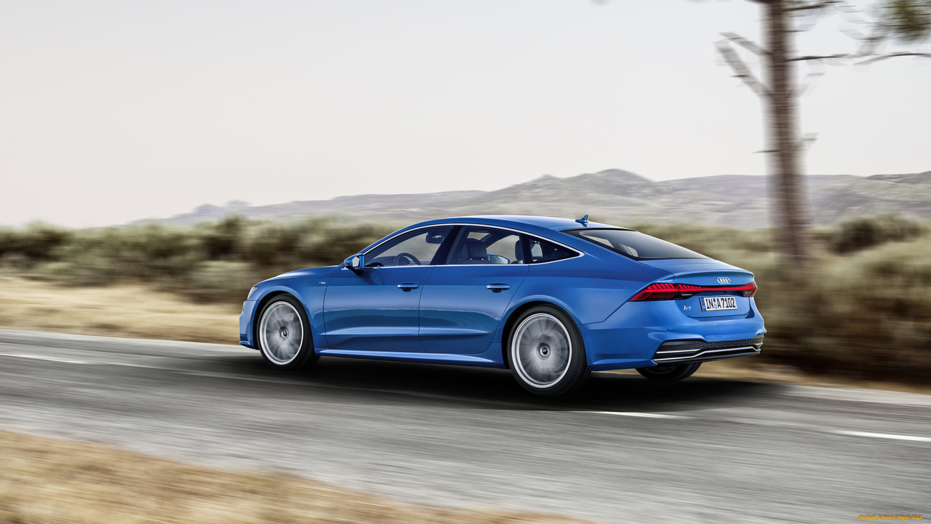 audi, a7, sportback, 2019, автомобили, audi, a7, sportback, 2019, blue