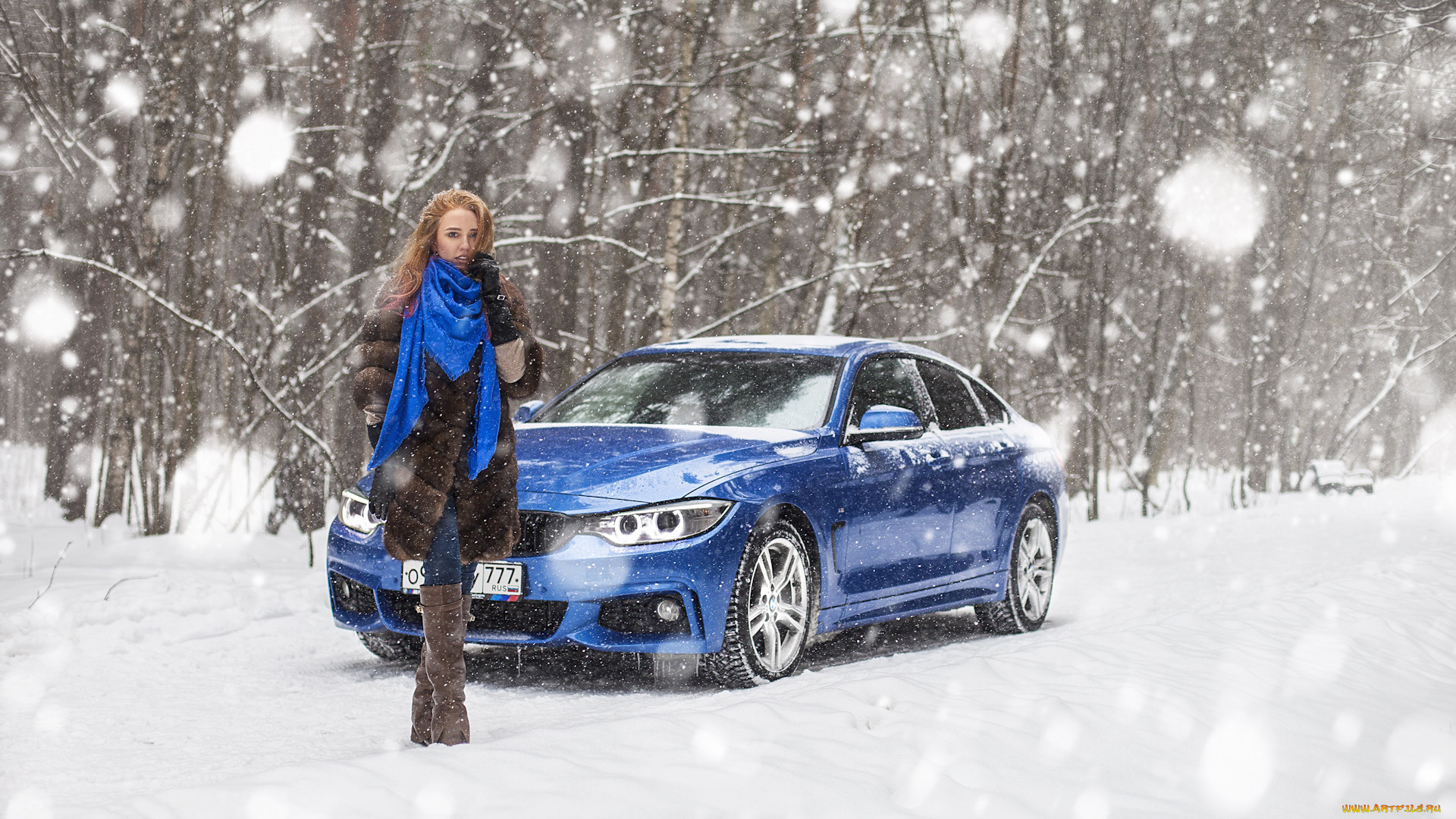 автомобили, -авто, с, девушками, bmw, 4