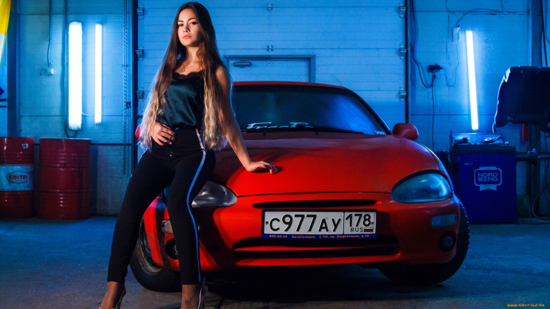 автомобили, -авто, с, девушками, красивая, девушка